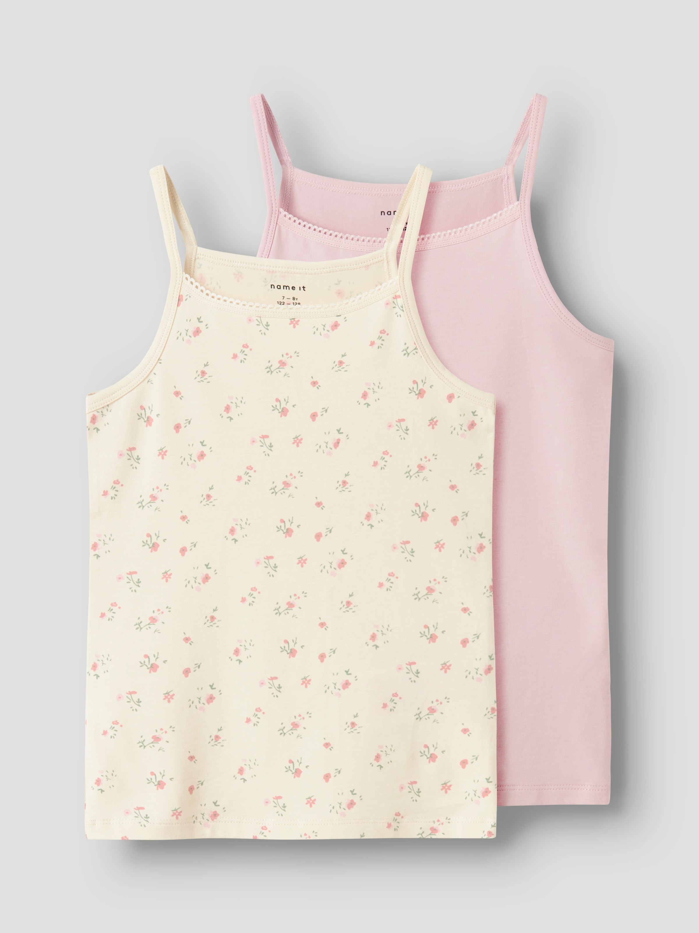 Name It Unterhemd »NKFSTRAP TOP 2P FLOWER NOOS«, (2 St.)
