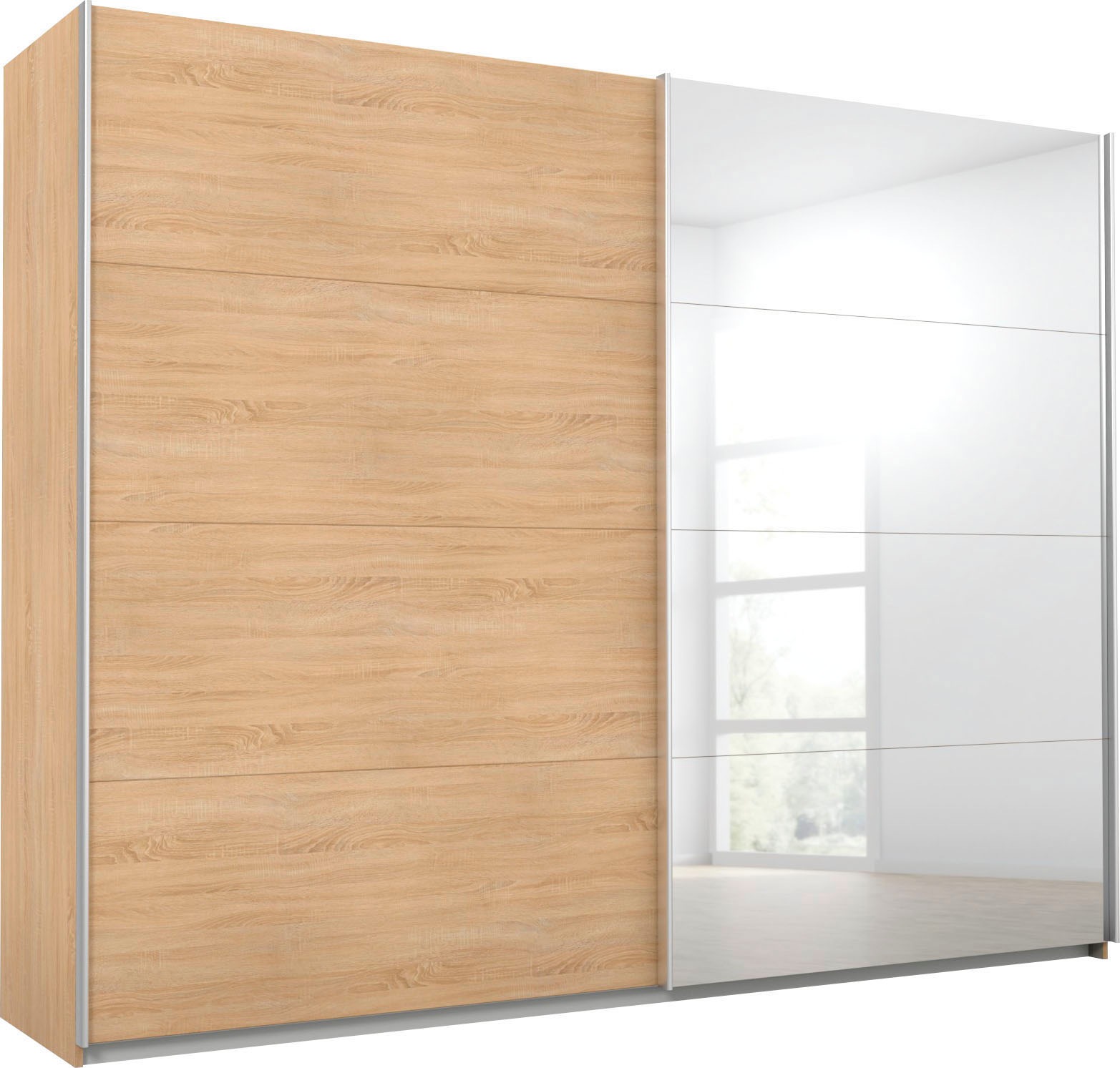 rauch Schwebetürenschrank »Quadra«, mit Spiegelelementen