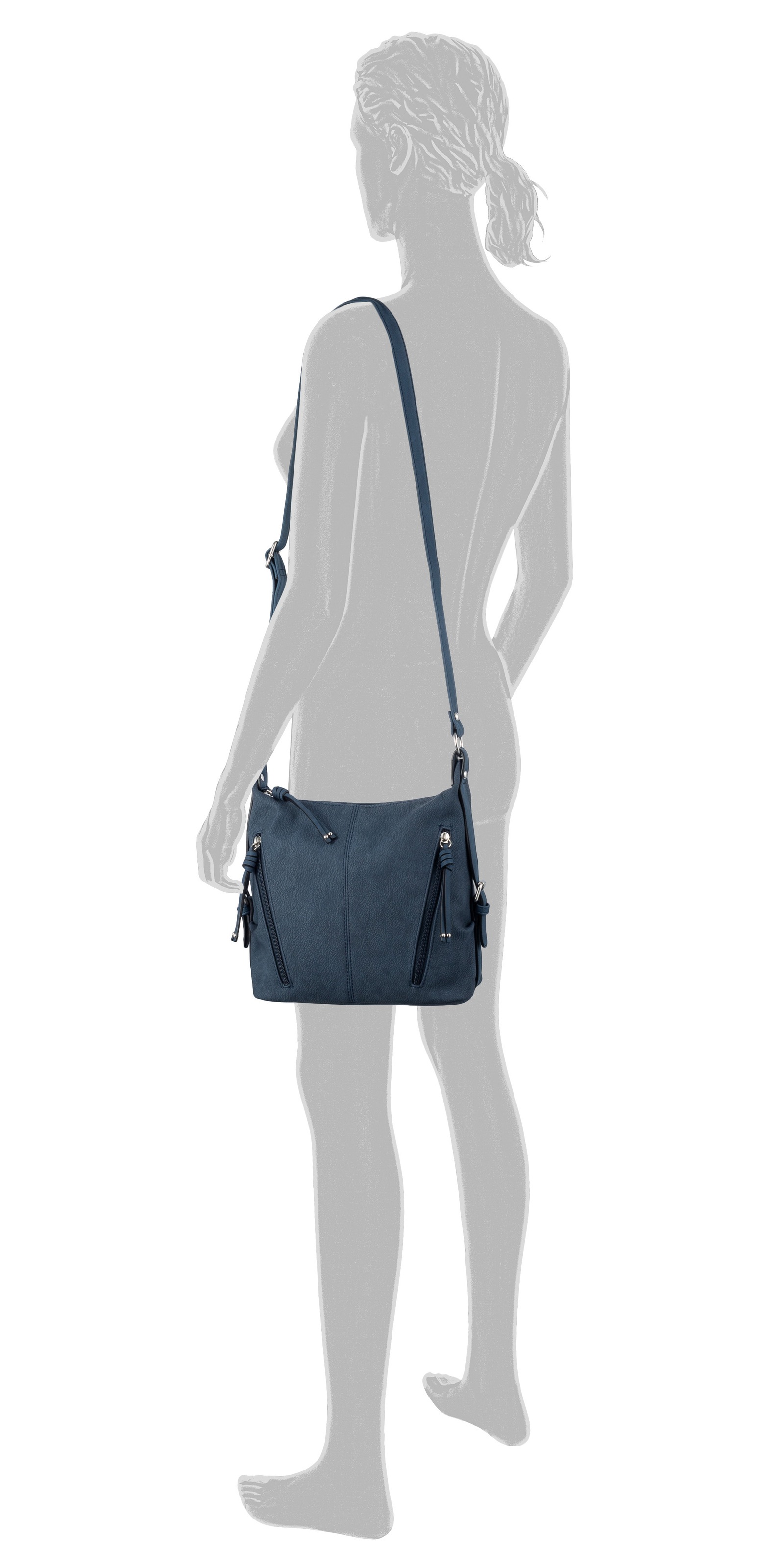 TOM TAILOR Umhängetasche "CAIA Cross bag M" mit schönen Details