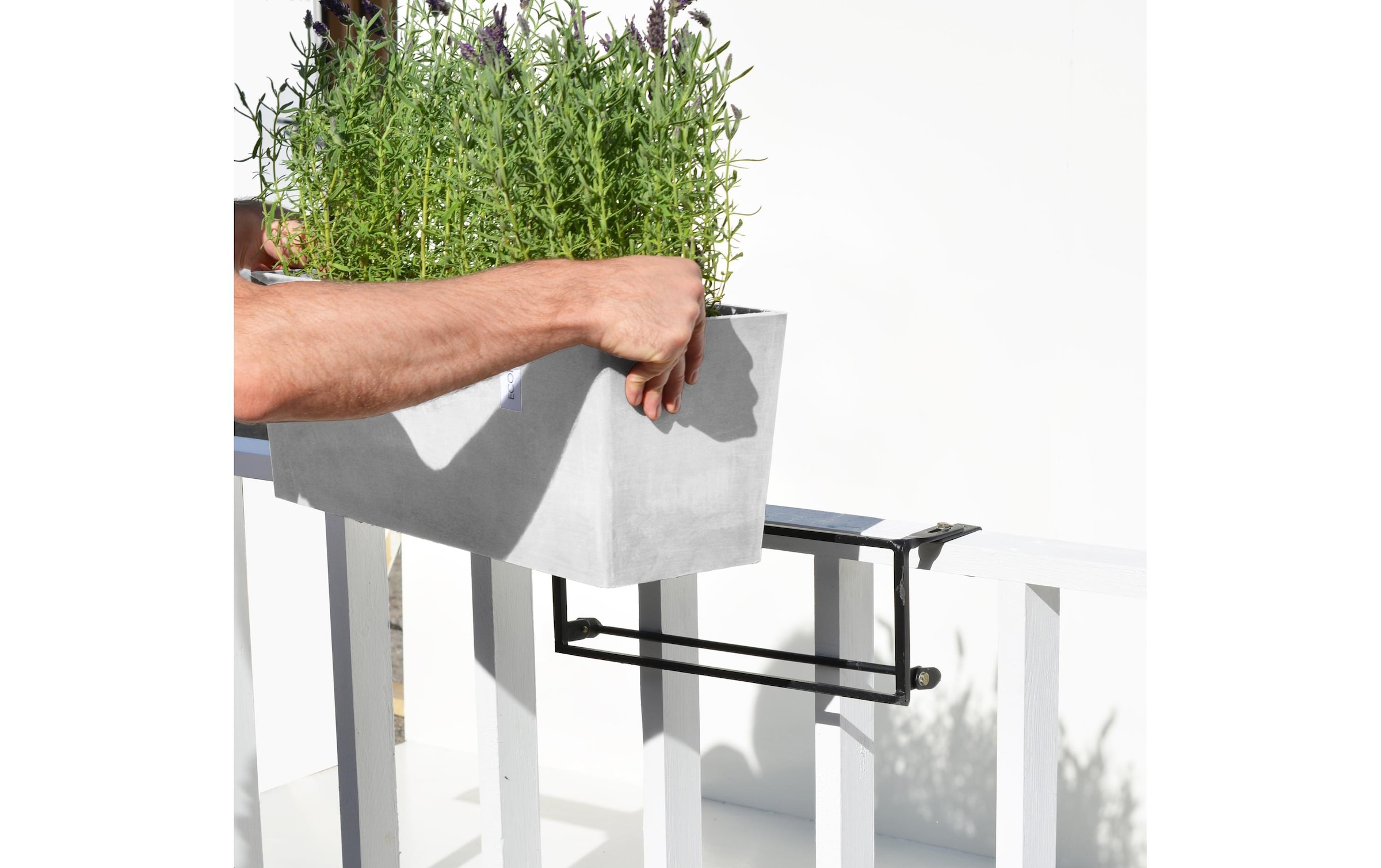 ECOPOTS Blumentopf »Hanging Bruges«, Mit Aufhängesystem, integrierte Halterungen