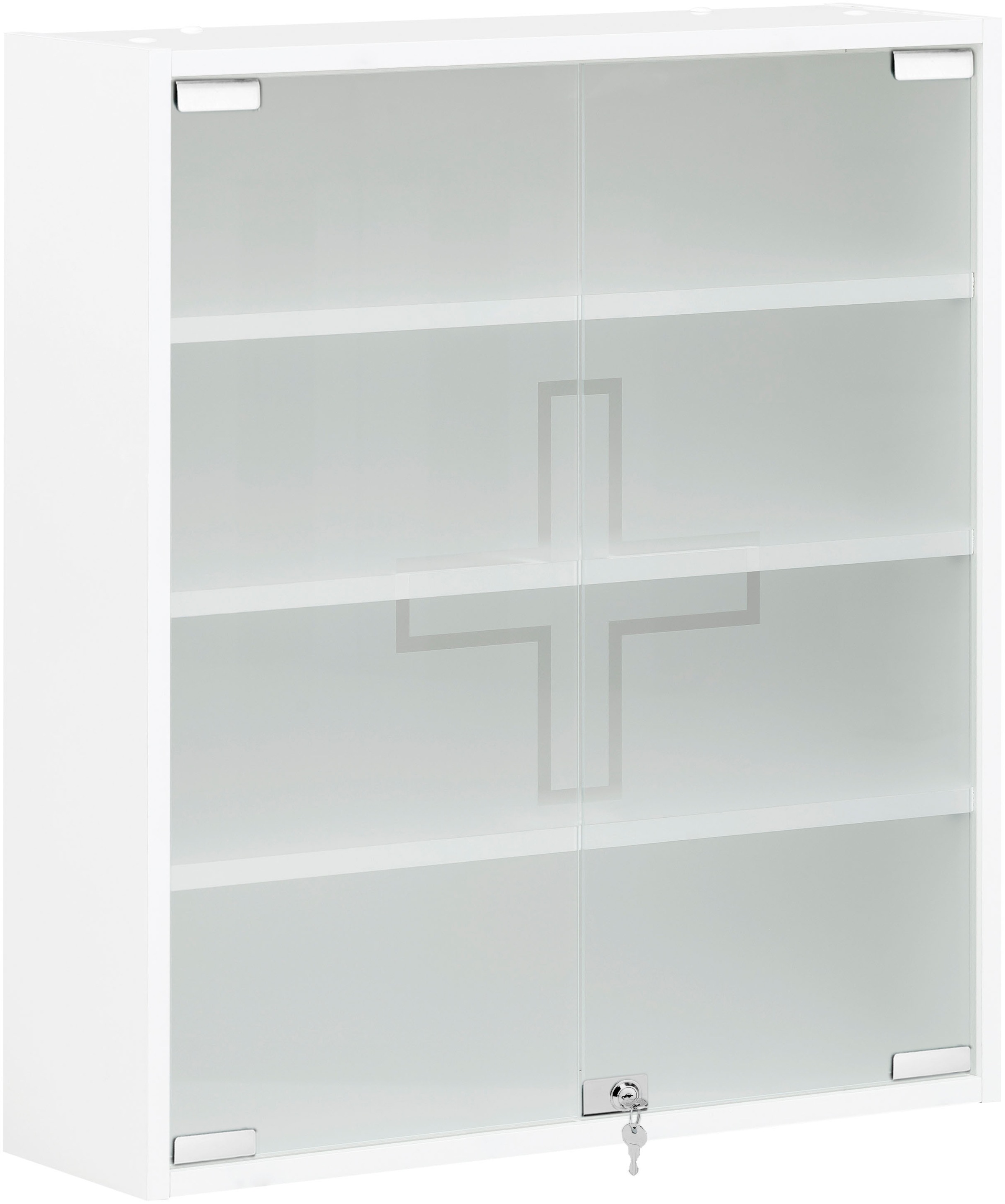 Schildmeyer Medizinschrank »Bjarne, Breite 64 cm« Abschliessbare Glastüren