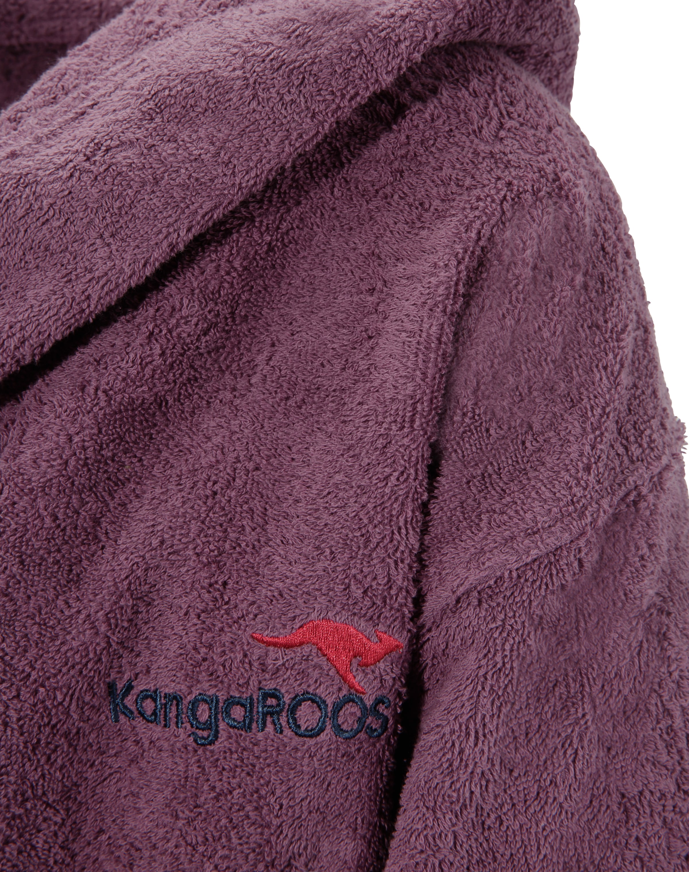 KangaROOS Unisex-Bademantel »Cassidy, für Damen & Herren«, (1 St.), mit Taschen, besonders kuschelig, 100% Baumwolle, S-3XL