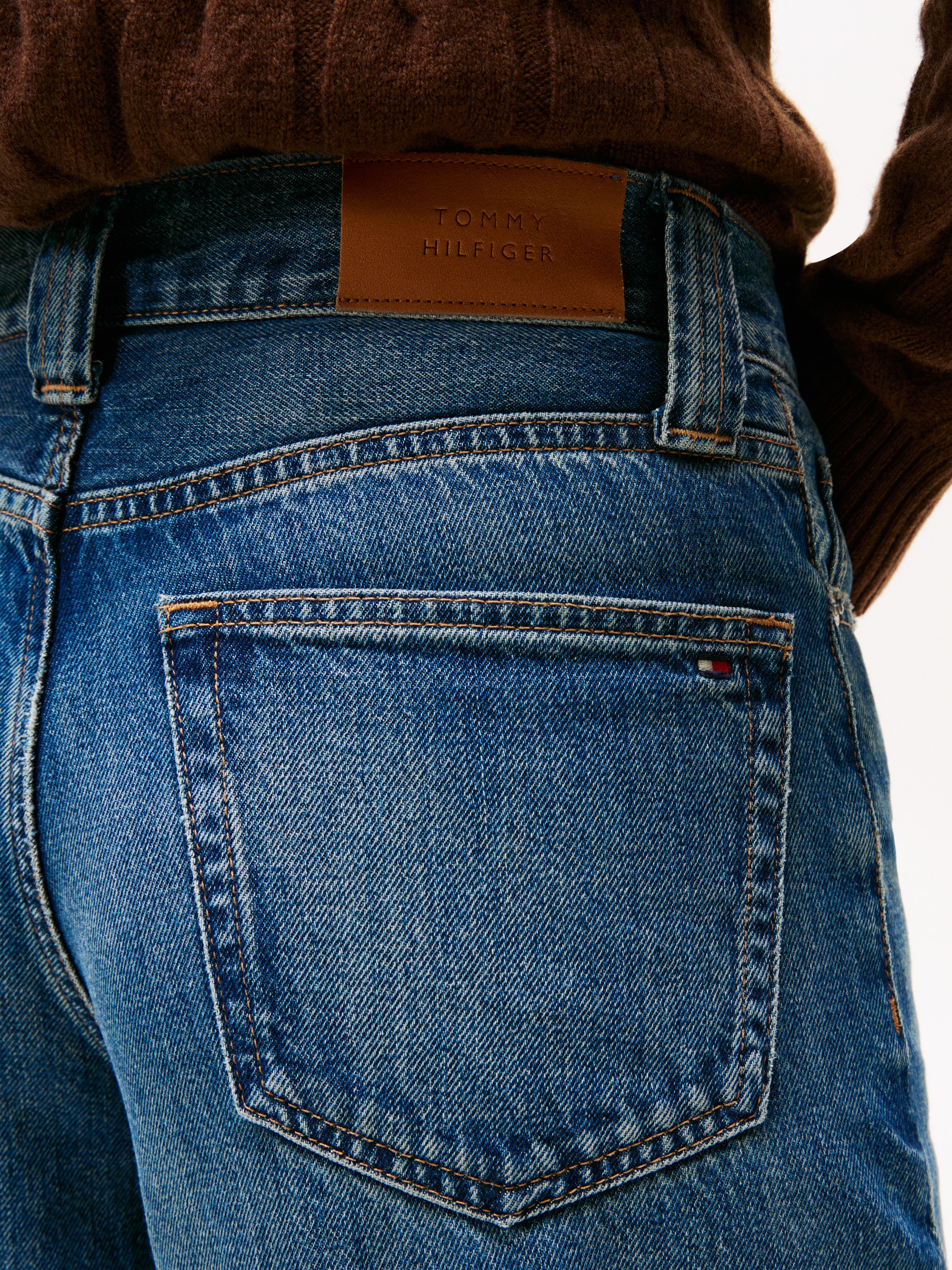 Tommy Hilfiger High-waist-Jeans »DNM KRIS 70's WIDE LEG HW«