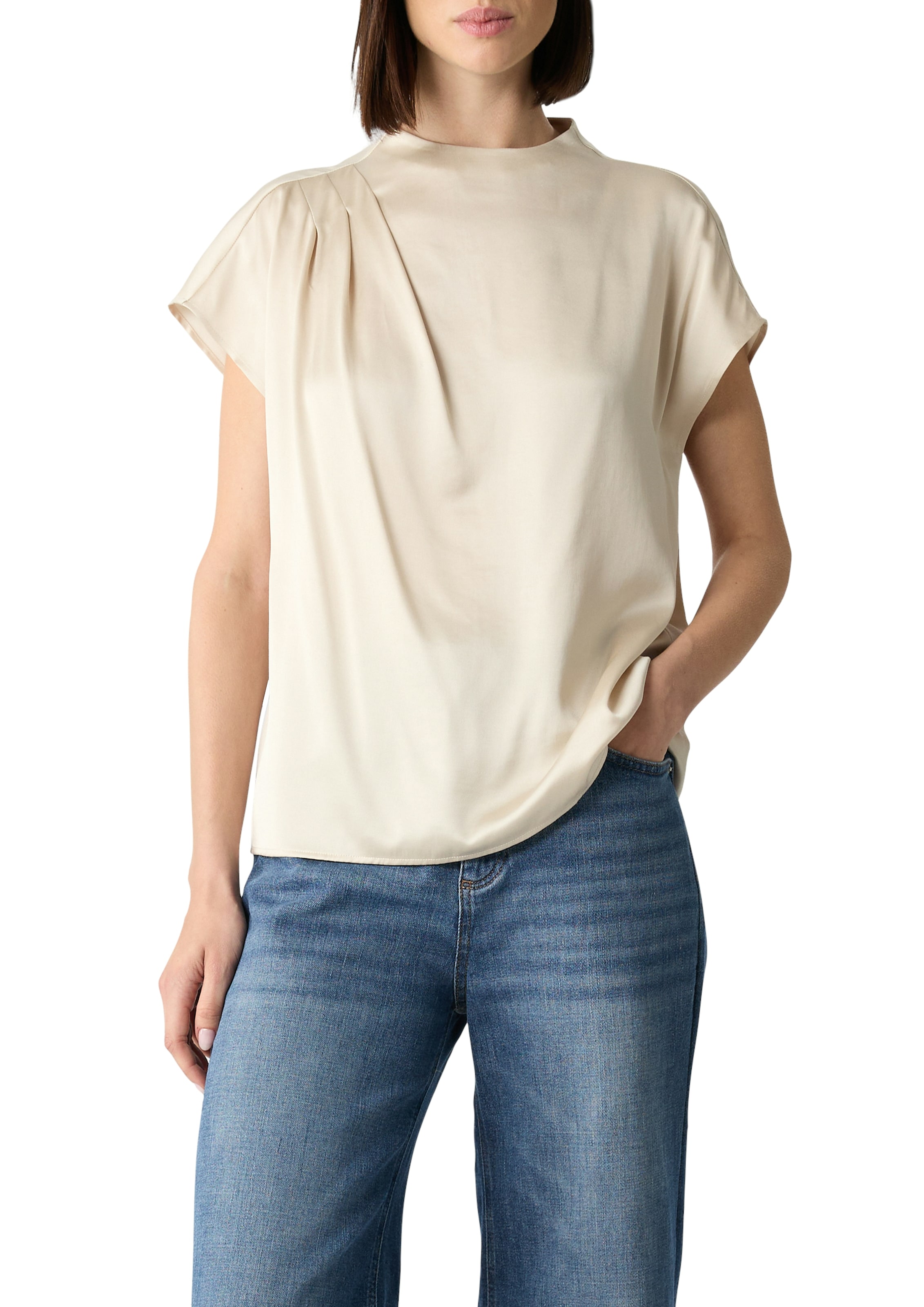 Comma Shirtbluse mit Falten-Detail