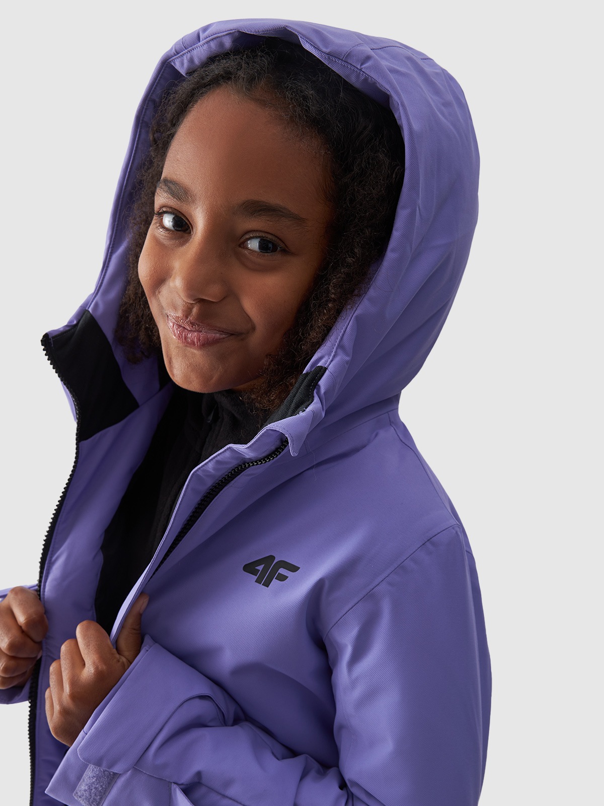 4F Skijacke, mit Kapuze, Winterjacke