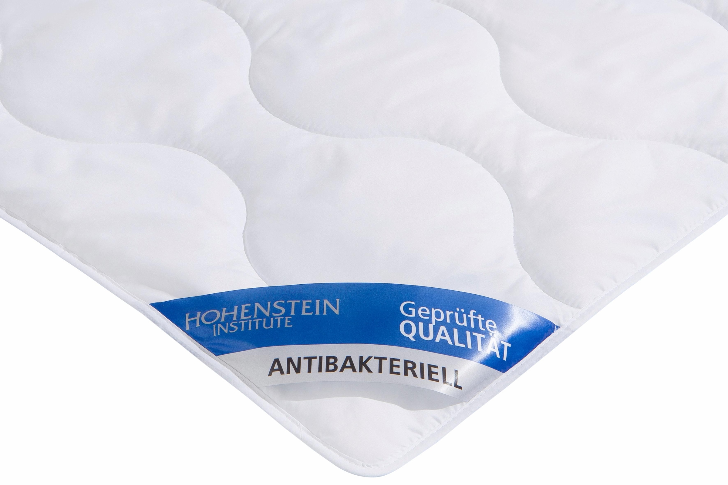 Jekatex Kunstfaserbettdecke »Bettdecke mit Microfaserbezug wurde die Füllung  von Hohenstein auf Antibakteriell geprüft*«, Füllung Polyester, Bezug  Polyestergewebe, (1 St.), mit antibakterielle Wirkung durch  Aegis-Technologie online shoppen | Jelmoli