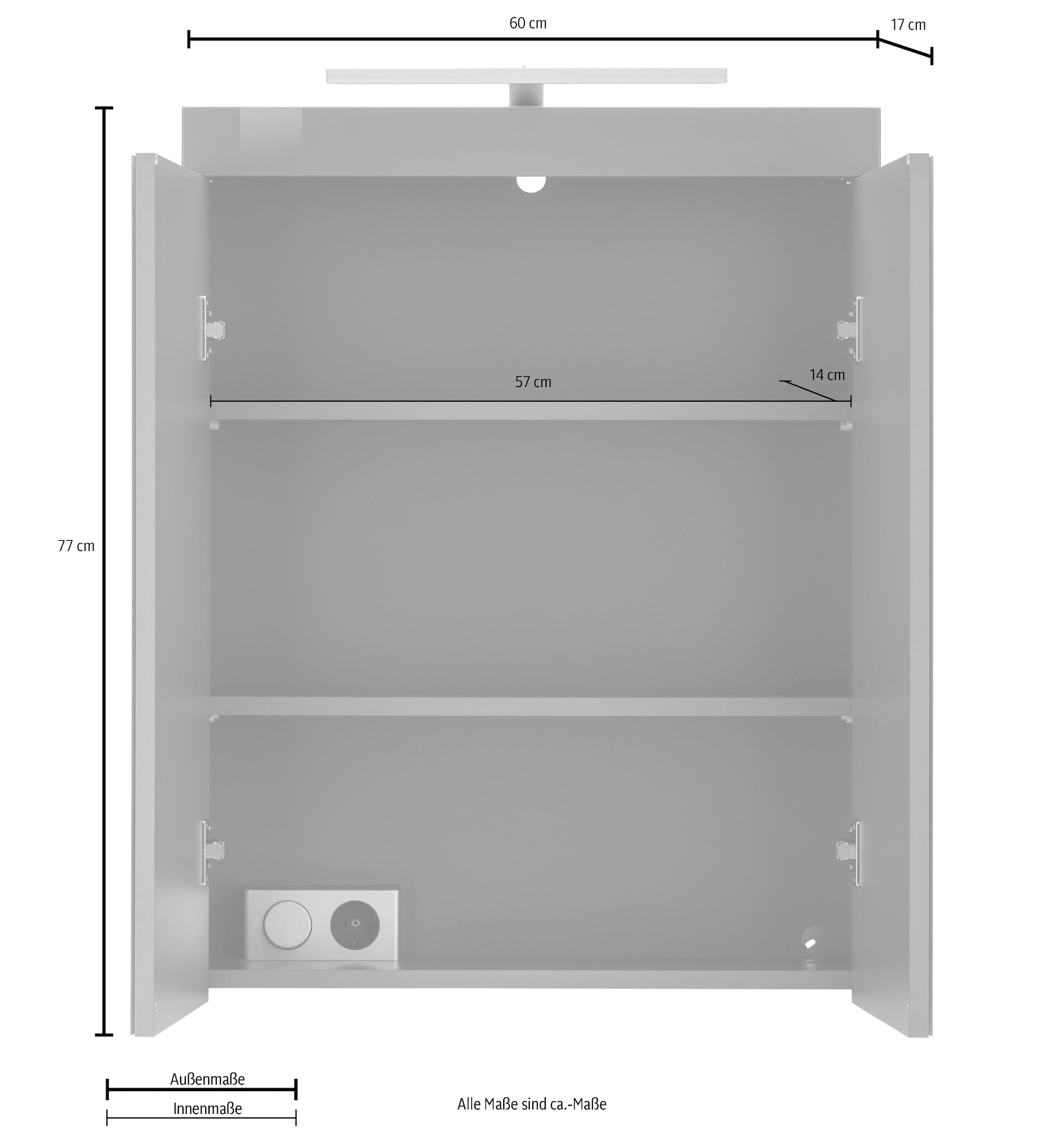 INOSIGN »Avena«, im Jelmoli-Online Shop cm, wahlweise Spiegelschrank Badezimmerschrank 60 ❤ bestellen LED-Beleuchtung, Breite mit