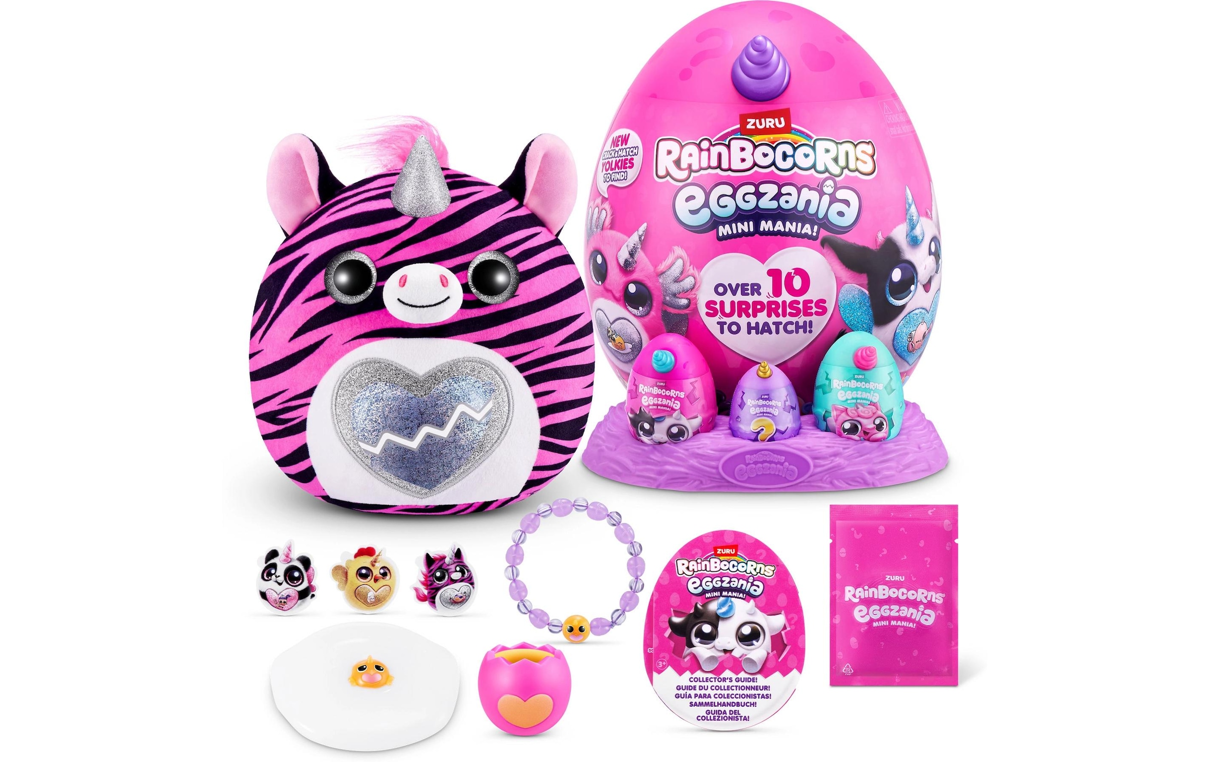 ZURU Plüschfigur »Rainbocorns Eggzania Mini Plush Soft Small assortiert«