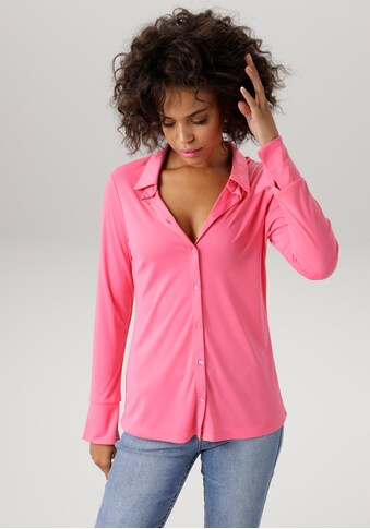 Aniston CASUAL Hemdbluse, in strukturierter Jersey-Crepé-Qualität kaufen