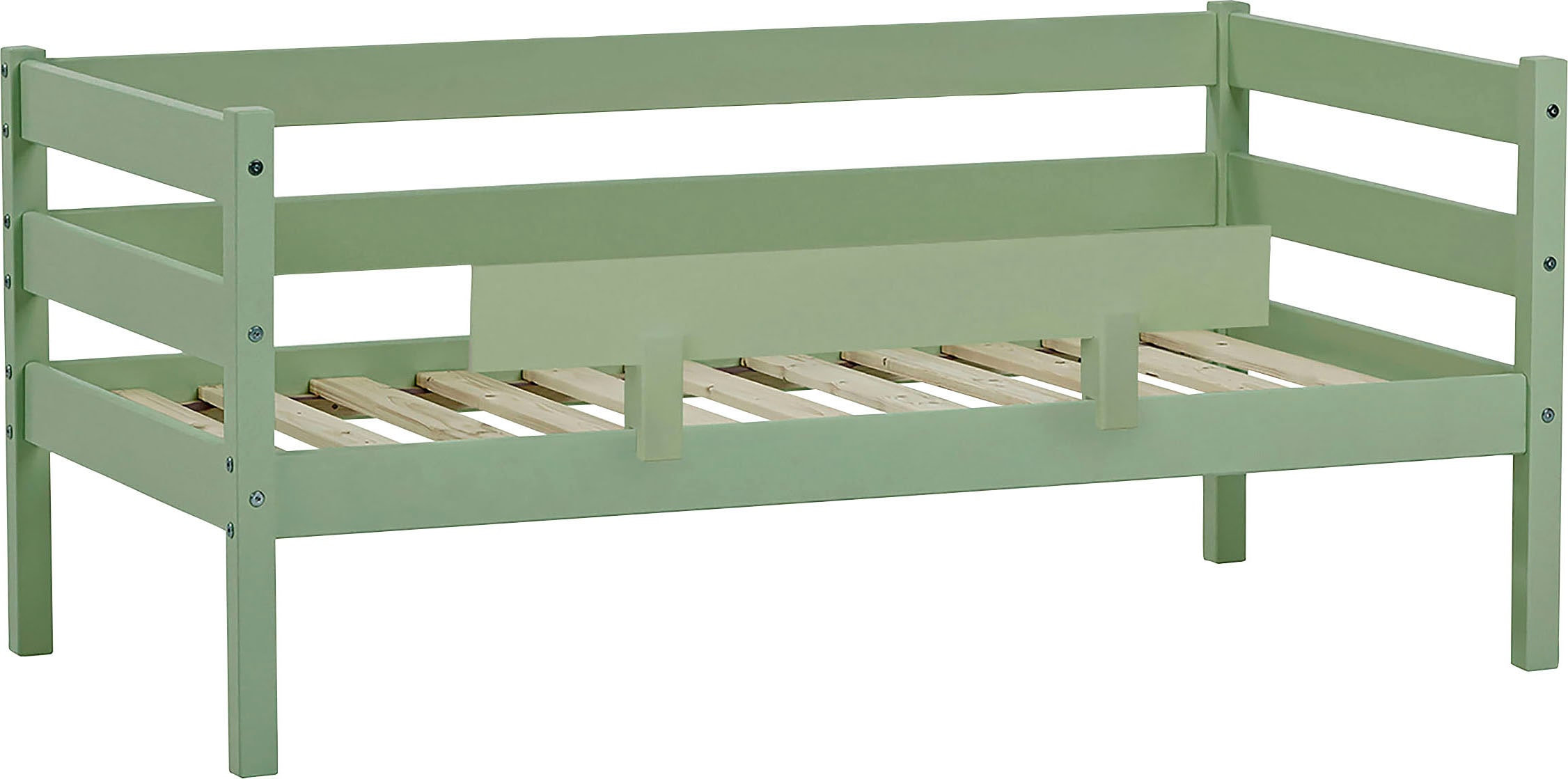 Hoppekids Einzelbett »ECO Comfort Kinderbett, Kiefer Massivholz, Jugendbett inkl. Rollrost« 70x160 cm, wahlweise in verschieden Farben/ Matratze/ Absturzsicherung