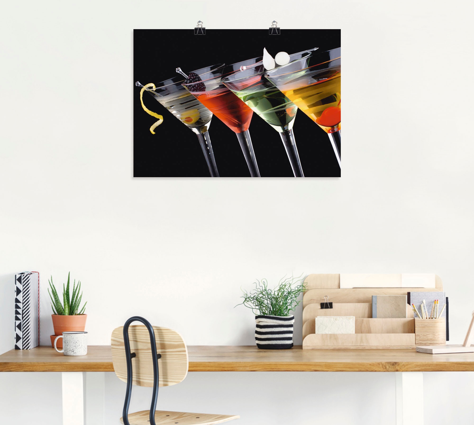Artland Wandbild »Klassische Martini - Cocktail«, Getränke, (1 St.), als Leinwandbild, Poster, Wandaufkleber in verschied. Grössen