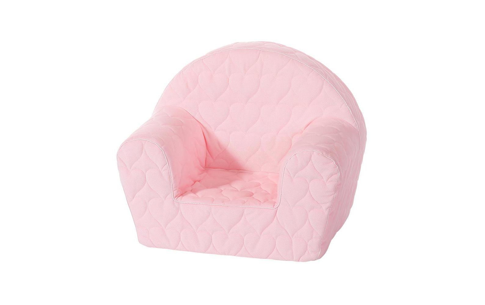 Knorrtoys® Sessel »Kindersessel Rosa mit Herzen«, (1 St.)