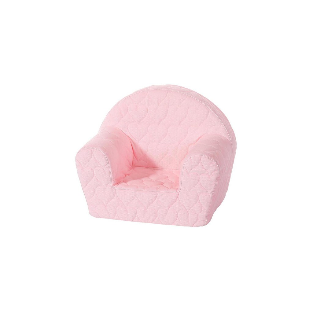 Knorrtoys® Sessel »Kindersessel Rosa mit Herzen«, (1 St.)