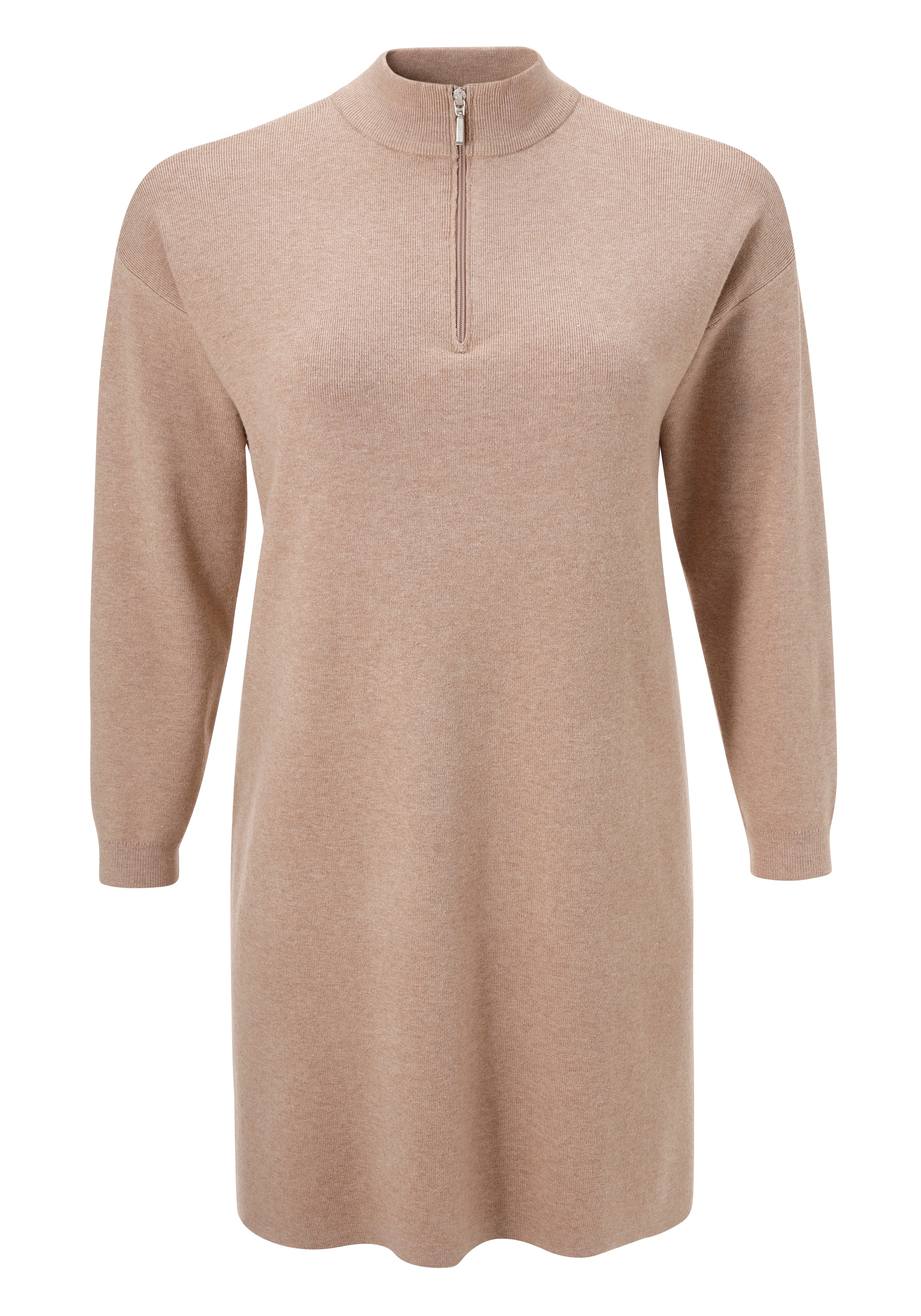 Aniston PLUS Strickkleid, mit Stehkragen und Reissverschluss - NEUE KOLLEKTION