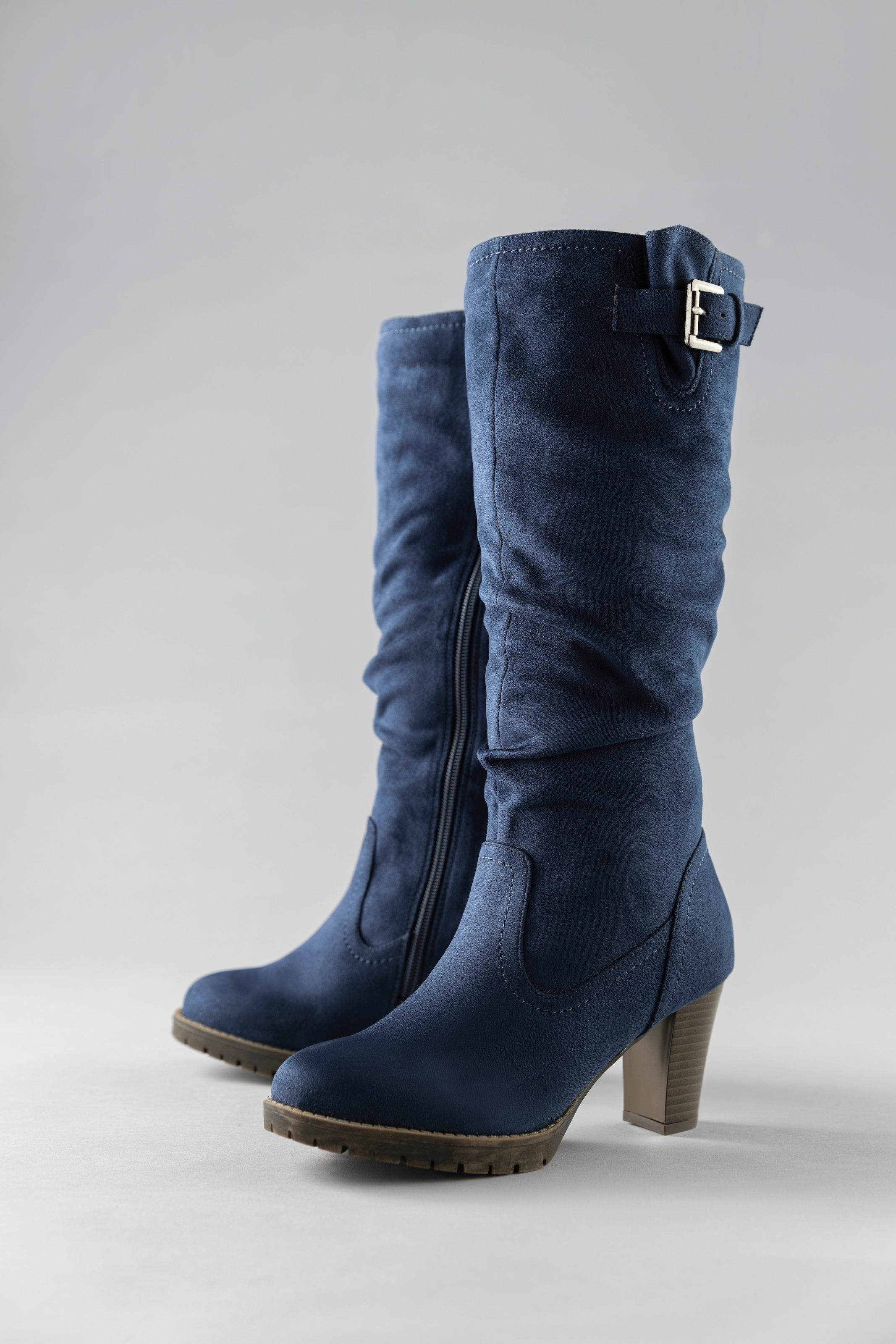 Aniston SHOES Stiefel, mit Raffungen am slouchy Schaft - NEUE KOLLEKTION