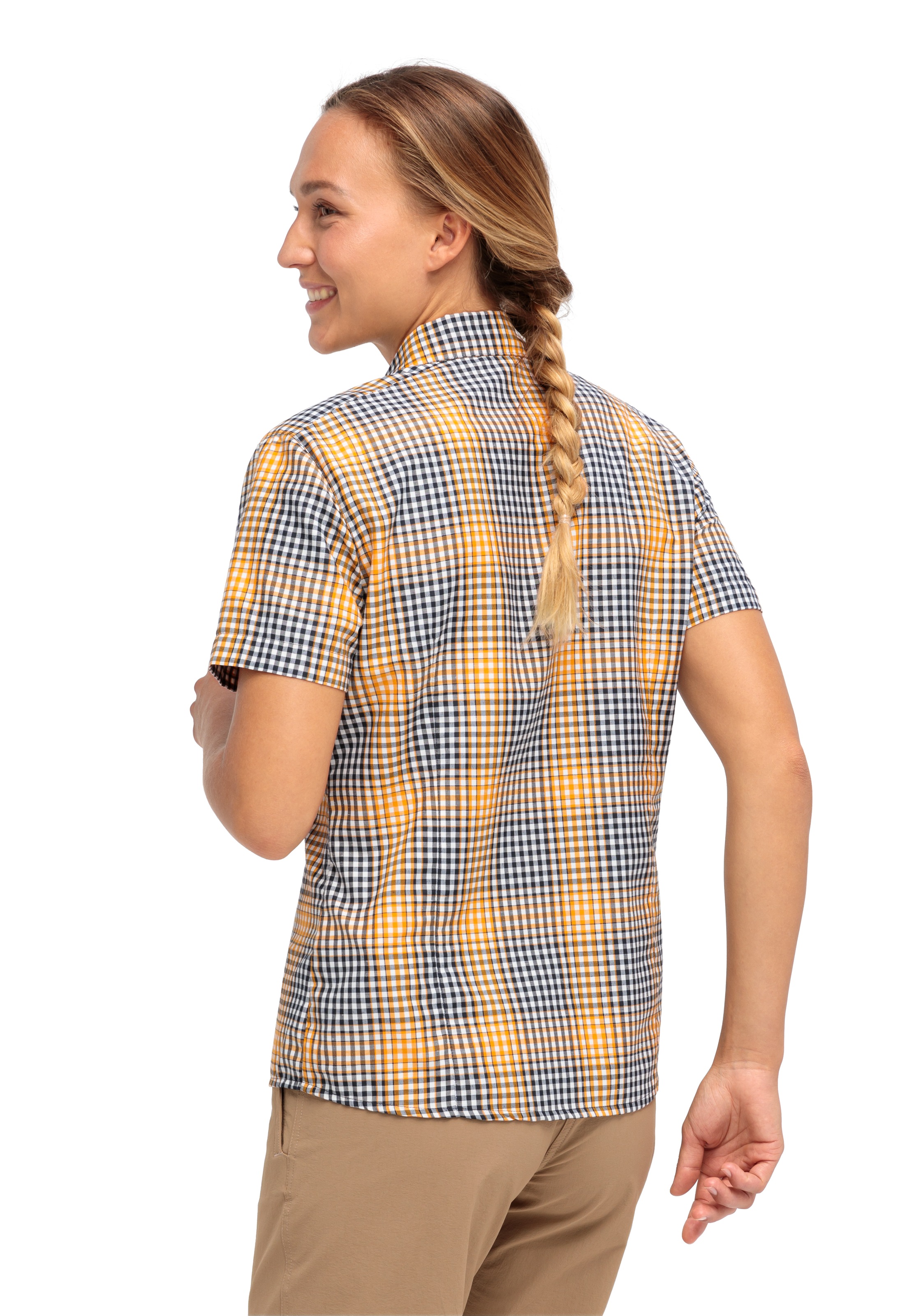 Maier Sports Karobluse, mit Hemdblusenkragen