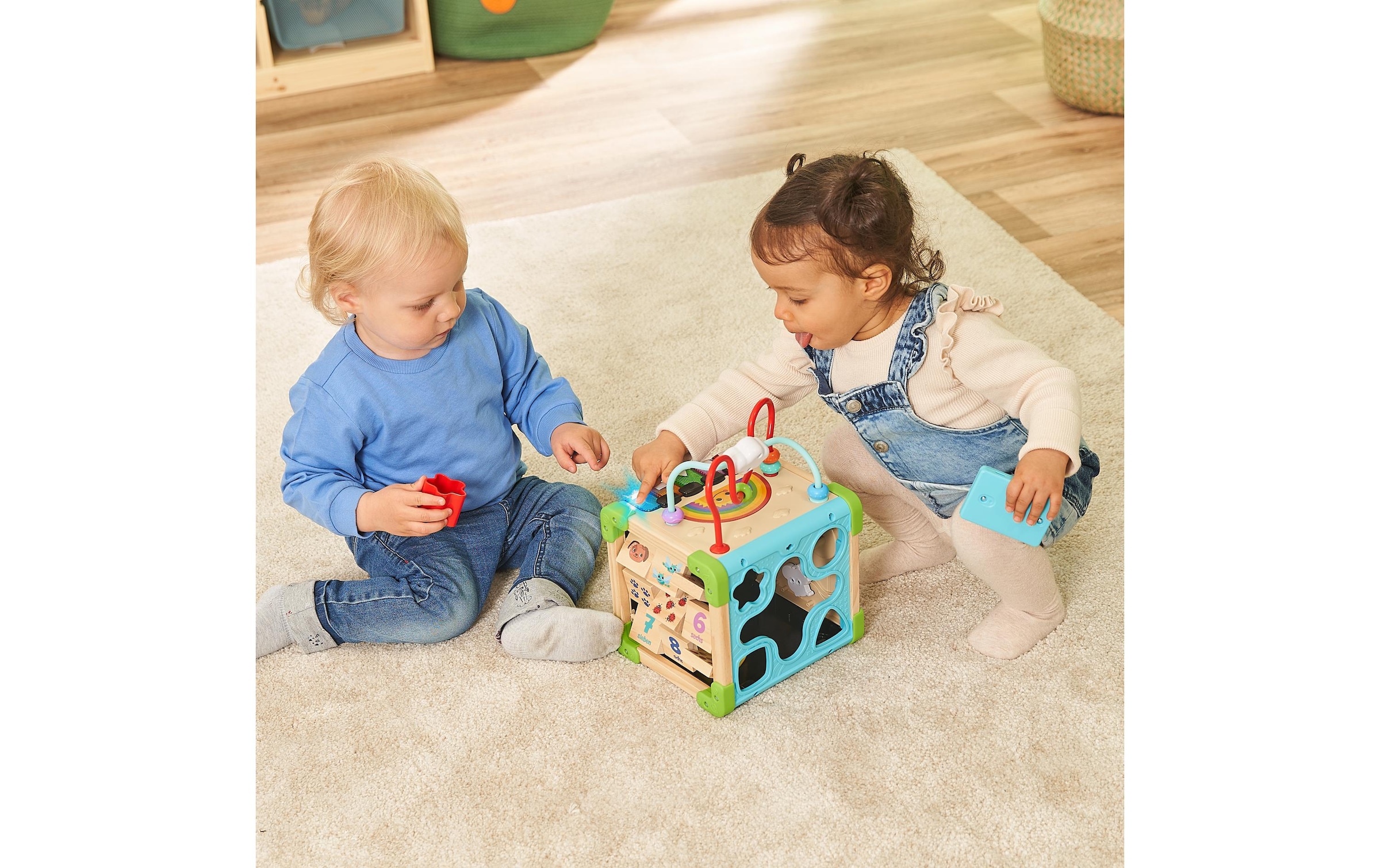 Vtech® Lernspielzeug »Interaktiver Holz-Spielwürfel FSC«