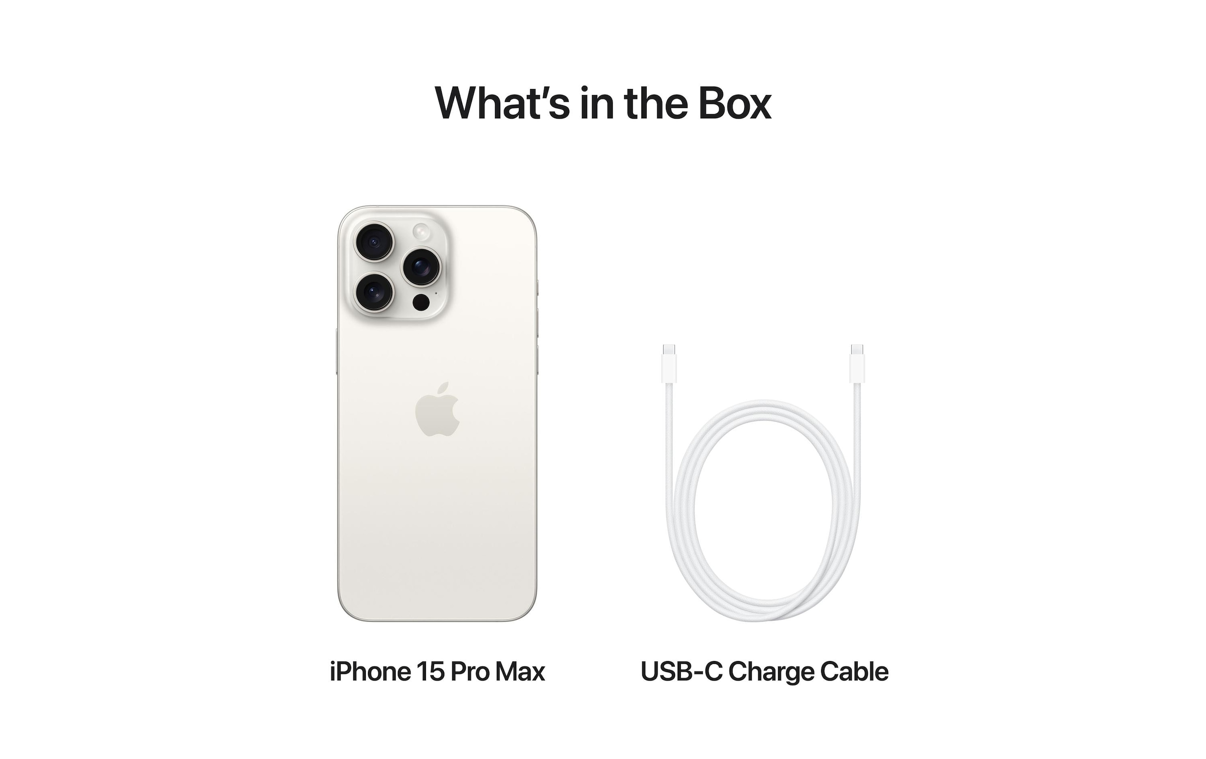 Apple Smartphone »iPhone 15 Pro Max«, Titan Weiss