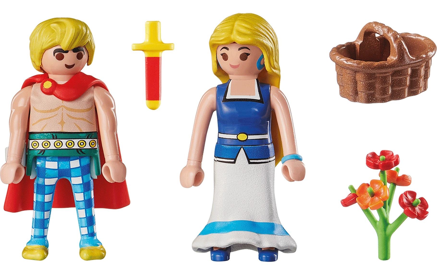 Playmobil® Spielbausteine »Asterix Tragicomix und Falbala 71544«, (14 St.)