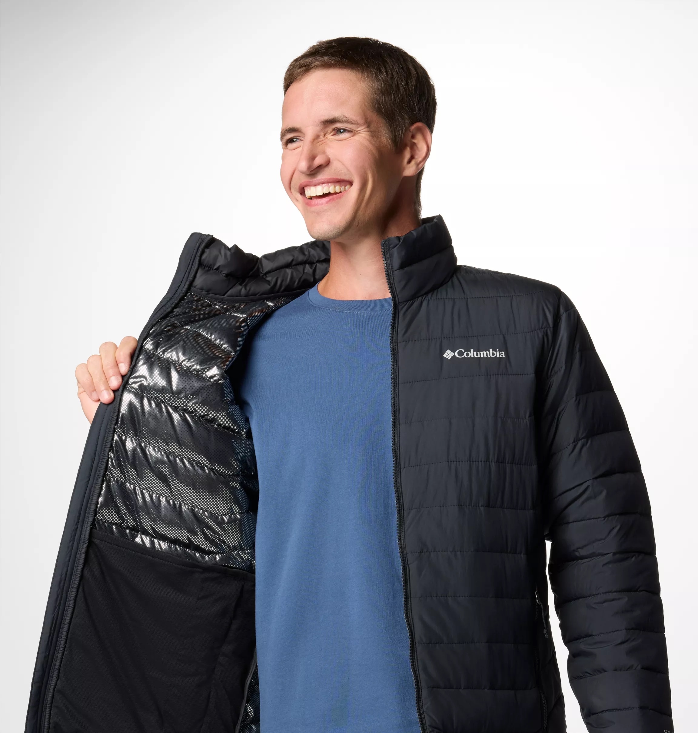 Columbia Steppjacke »POWDER LITE II JACKET«, (1 St.), mit Kapuze