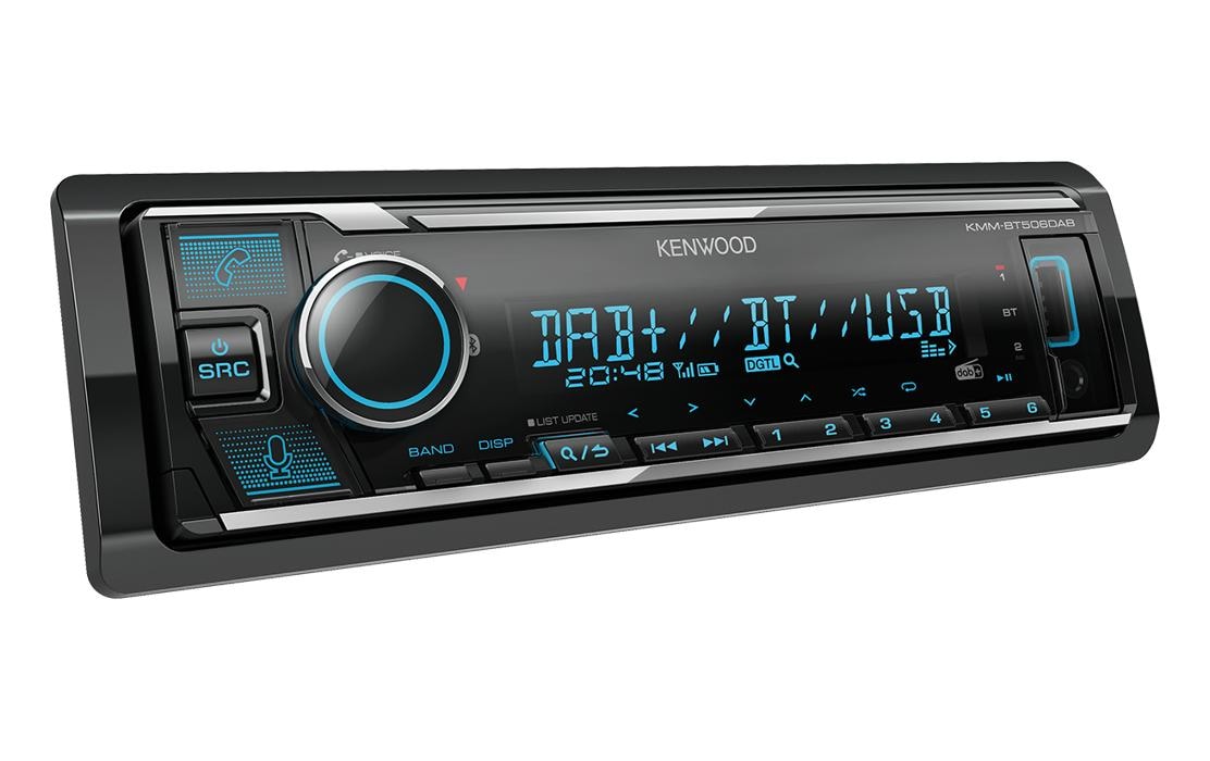 Kenwood Autoradio »KMM-BT506DAB 1 DI«, (Bluetooth)