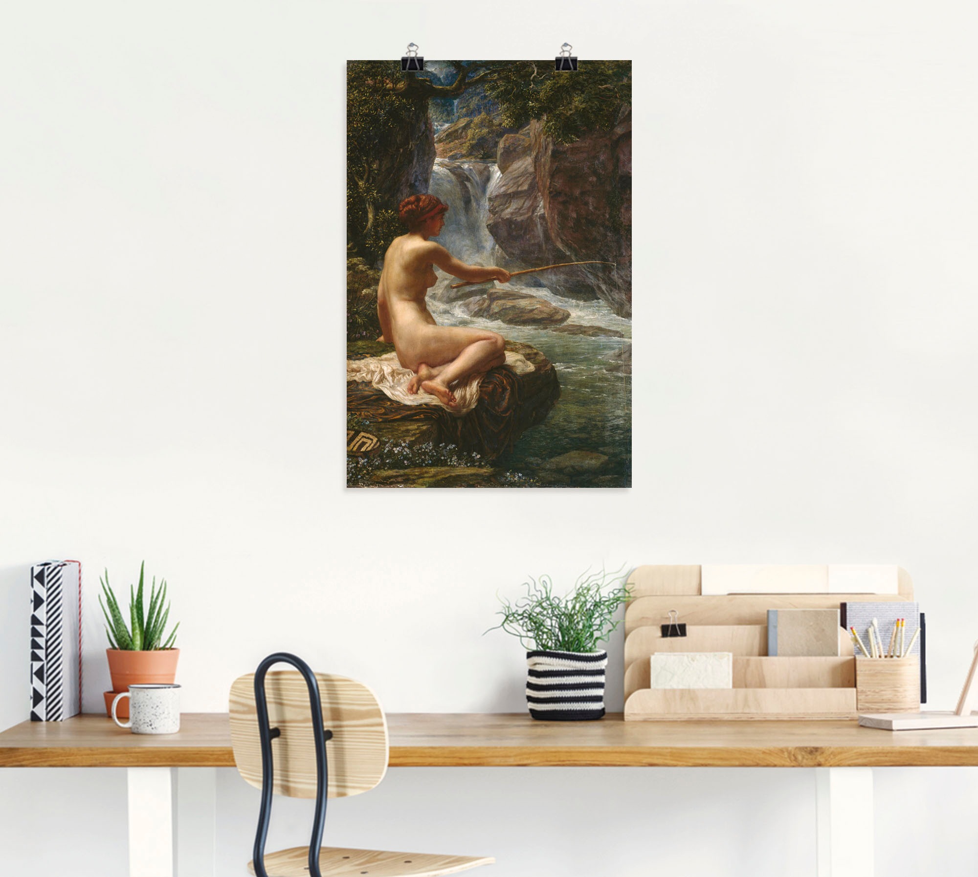 Artland Kunstdruck »Flussnymphe, 1914.«, Bilder von Frauen, (1 St.), als Alubild, Leinwandbild, Wandaufkleber oder Poster in versch. Grössen