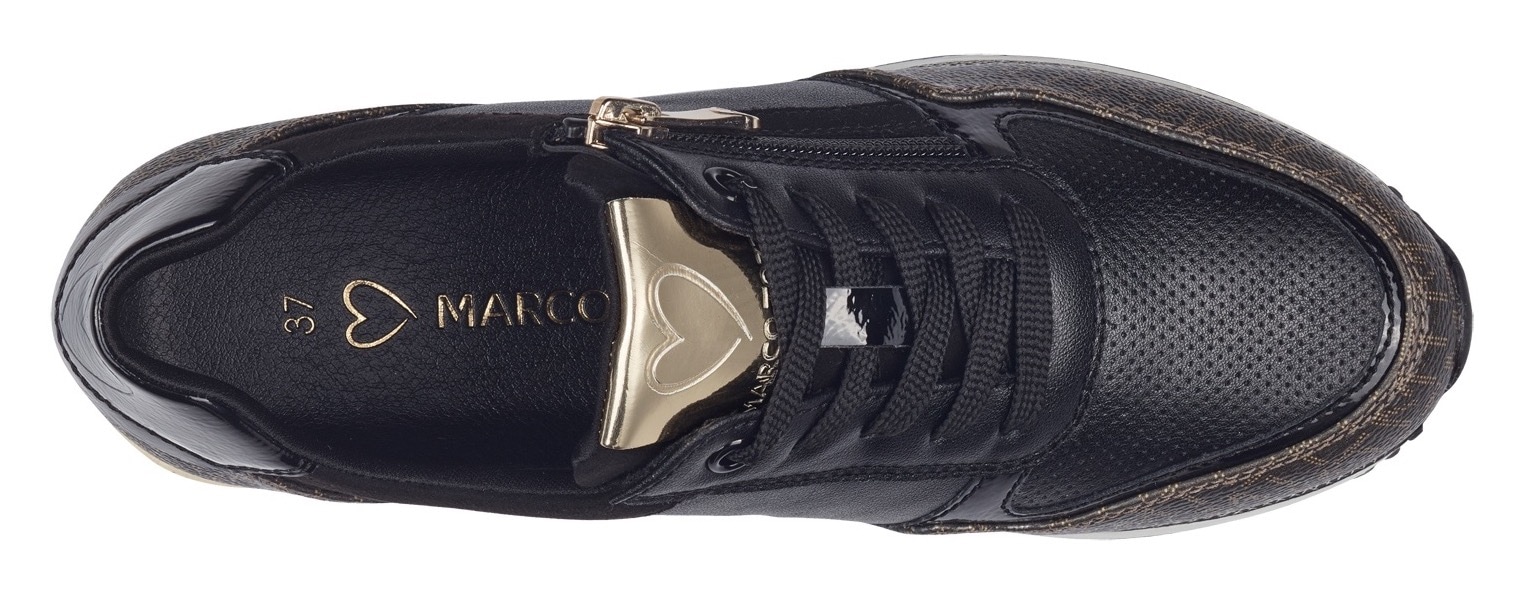 MARCO TOZZI Sneaker, mit seitlichem Reissverschluss, Freizeitschuh, Halbschuh, Schnürschuh