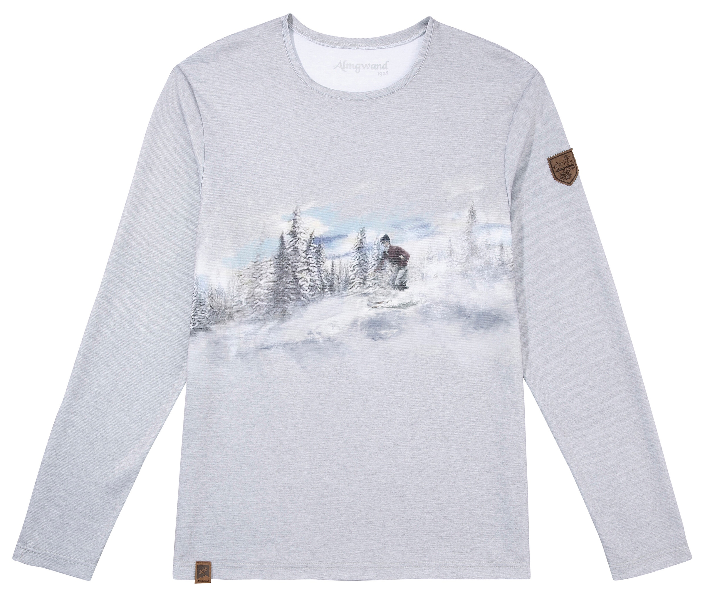 Almgwand Trachtenshirt, Herren, mit Schimotiv kaufen