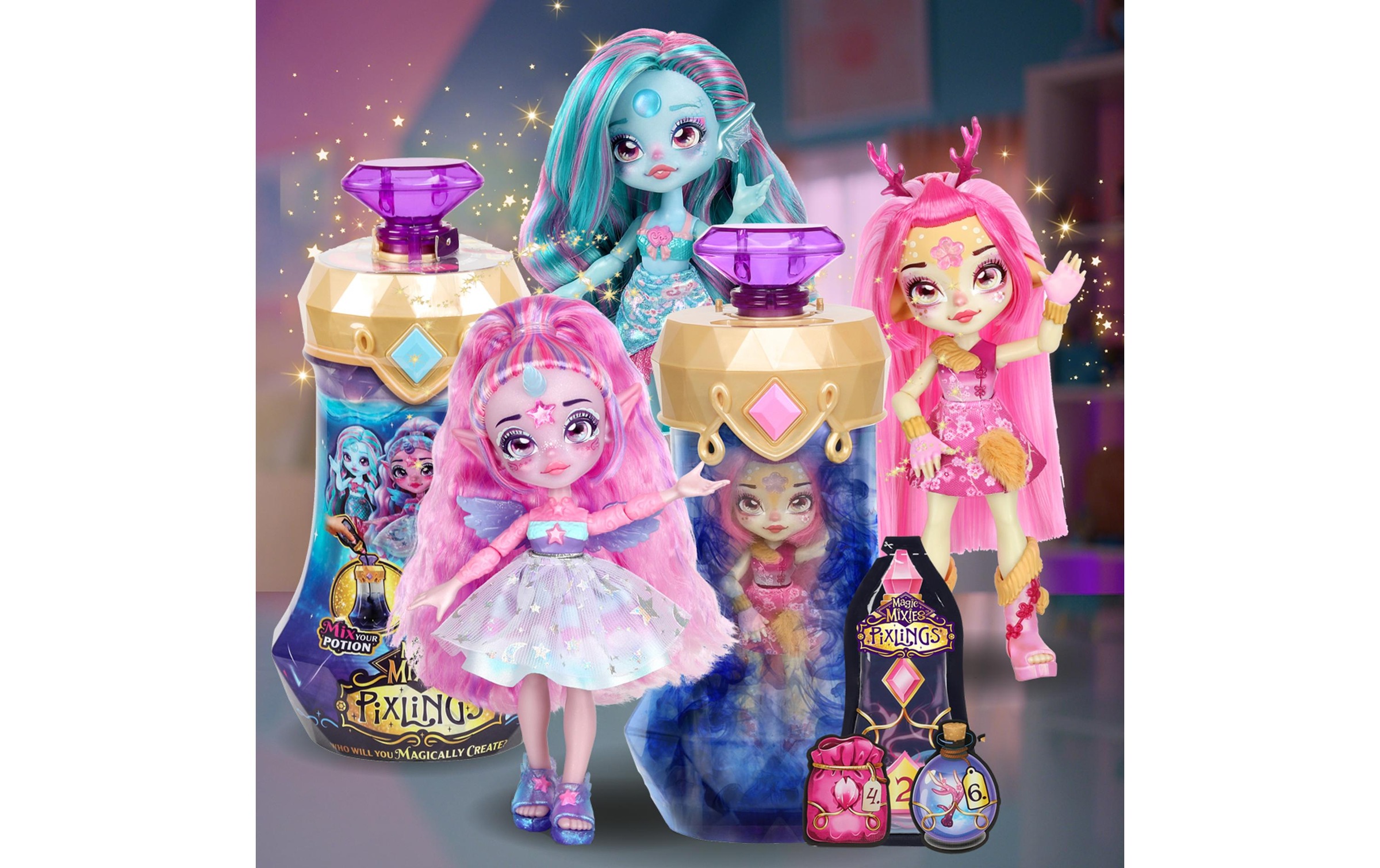Moose Anziehpuppe »Magic Mixies Pixlings assortiert«