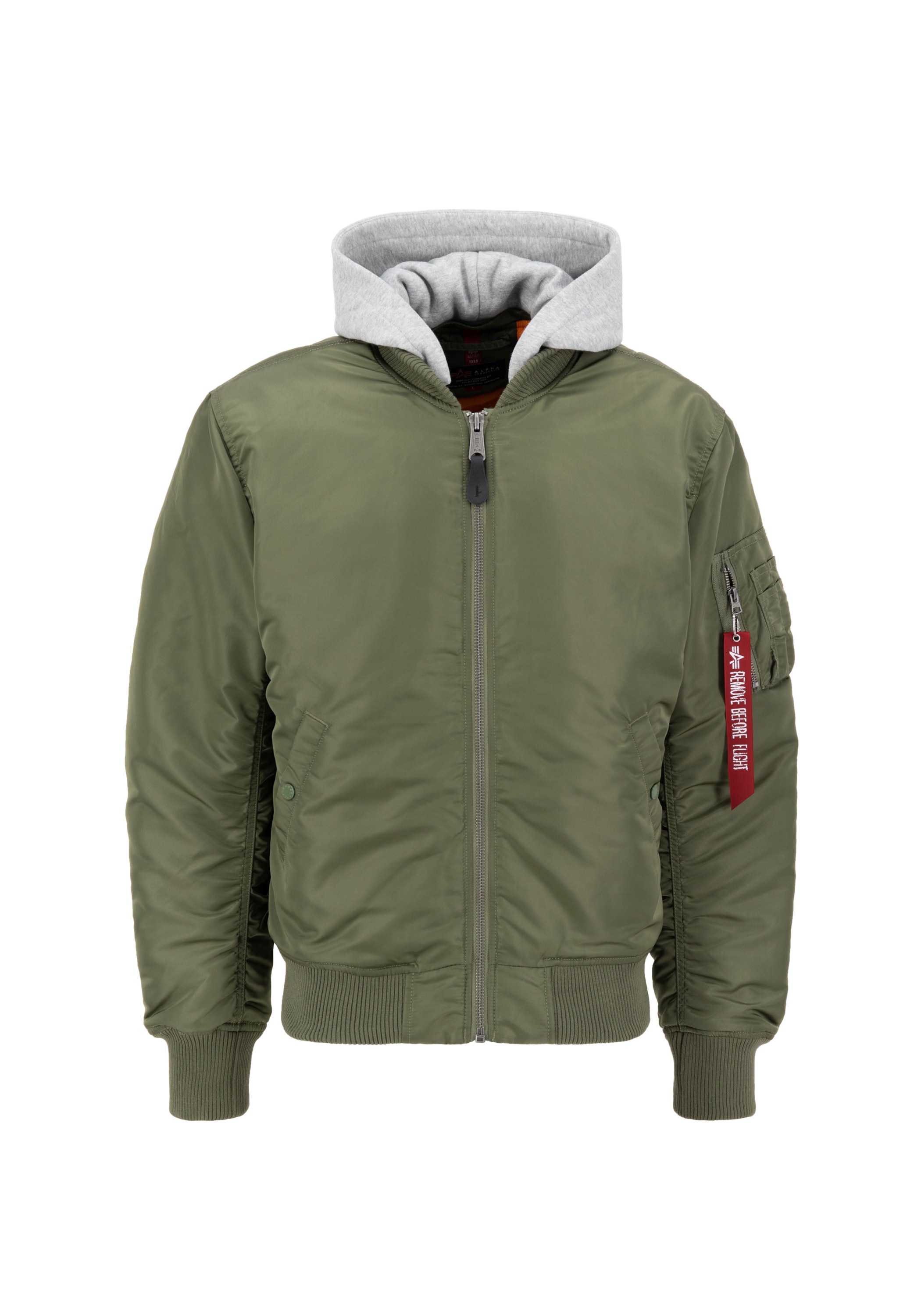 Alpha Industries Bomberjacke »MA-1 Zip Hood Back EMB«