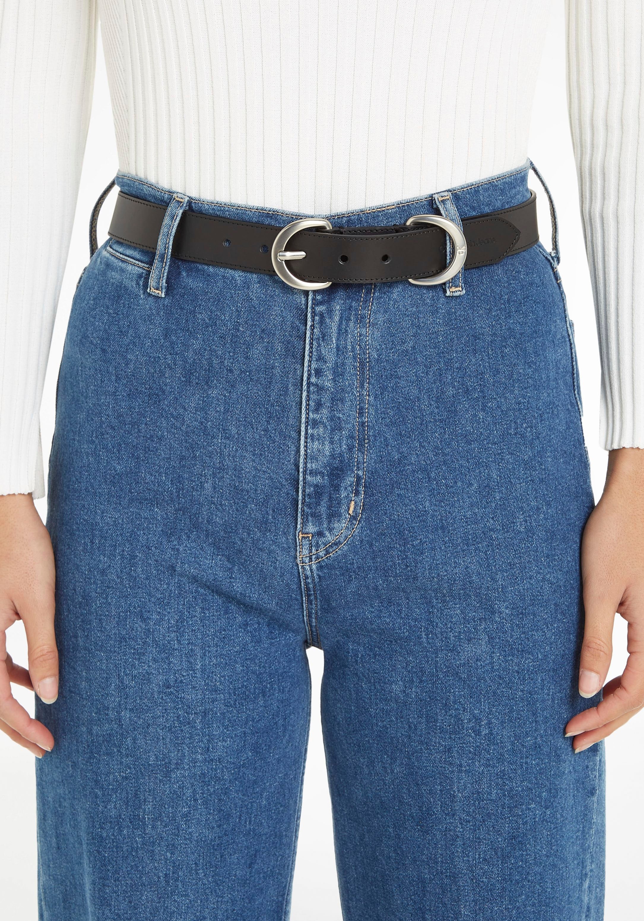 Calvin Klein Jeans Ledergürtel »CLASSIC HARDWARE«, Logoprägung Schweiz bei mit Jelmoli-Versand online shoppen