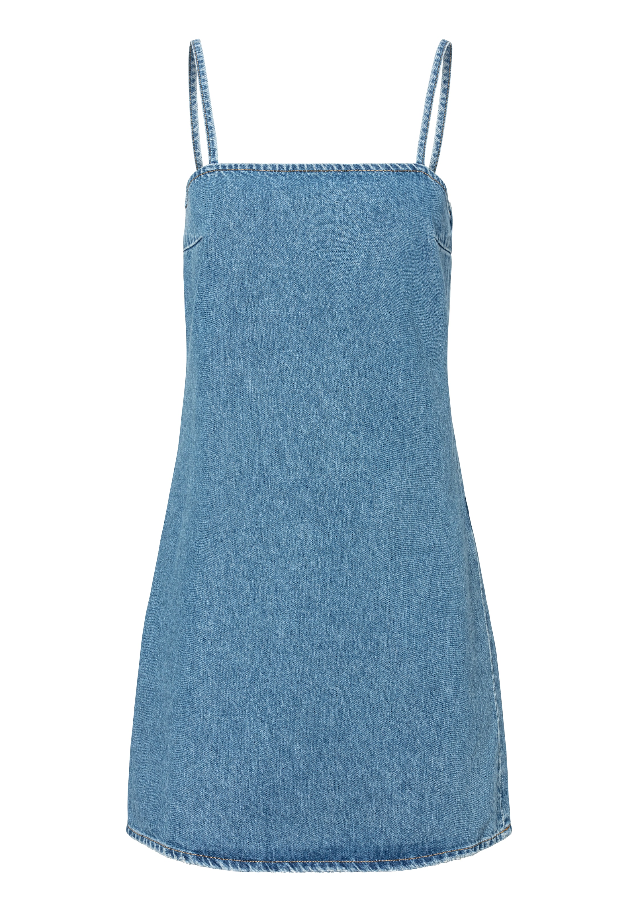 HUGO Blue Jeanskleid »Garcy_B«, mit Spaghetti Trägern