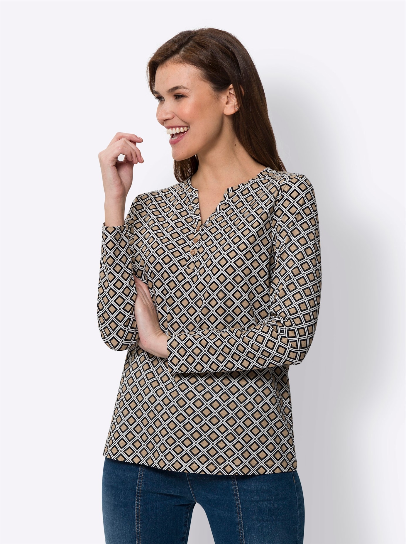 heine Langarmshirt »Druck-Shirt« 1 Stk.