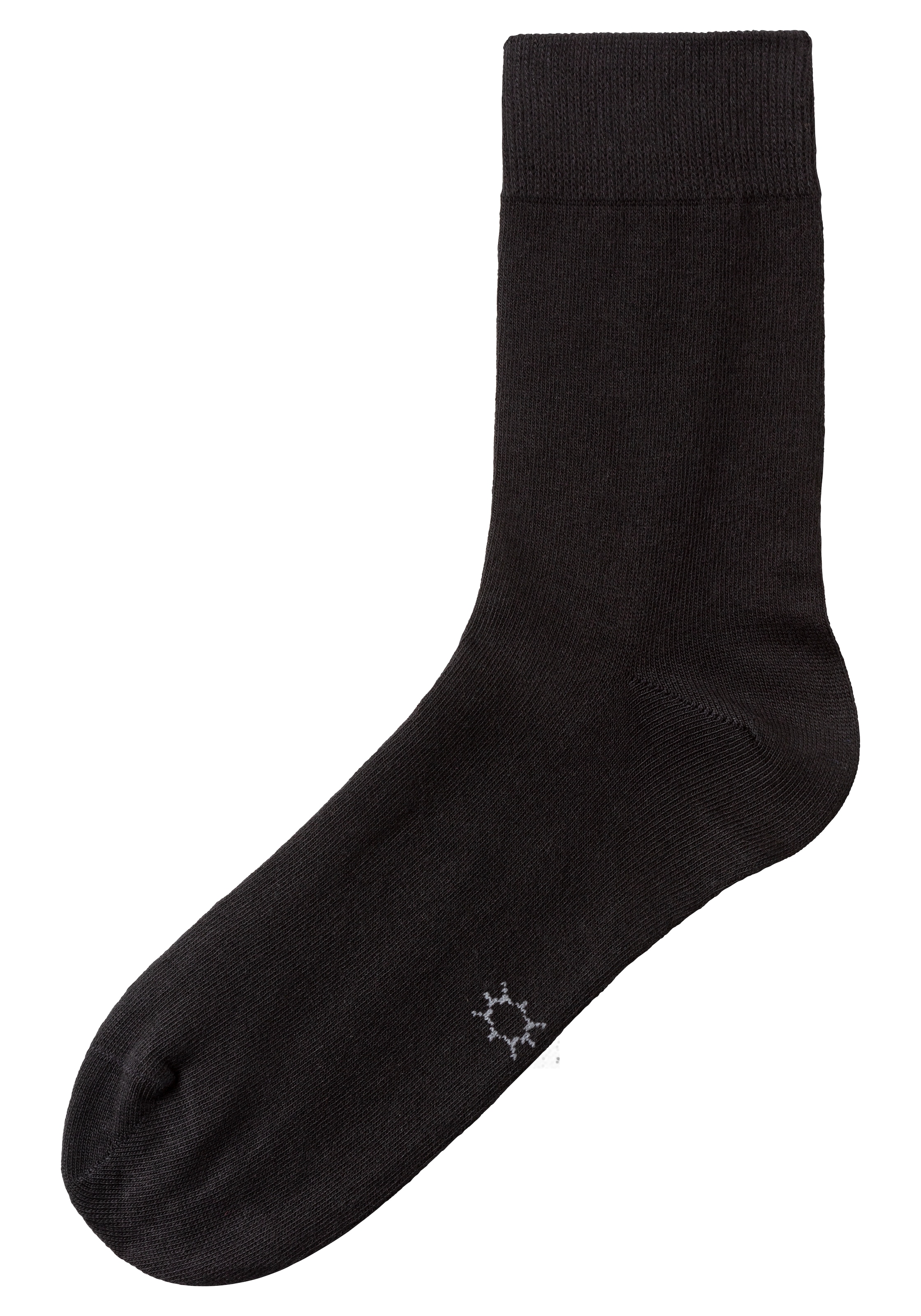 H.I.S Basicsocken, (Packung, 10 Paar), mit eingestrickten Symbolen