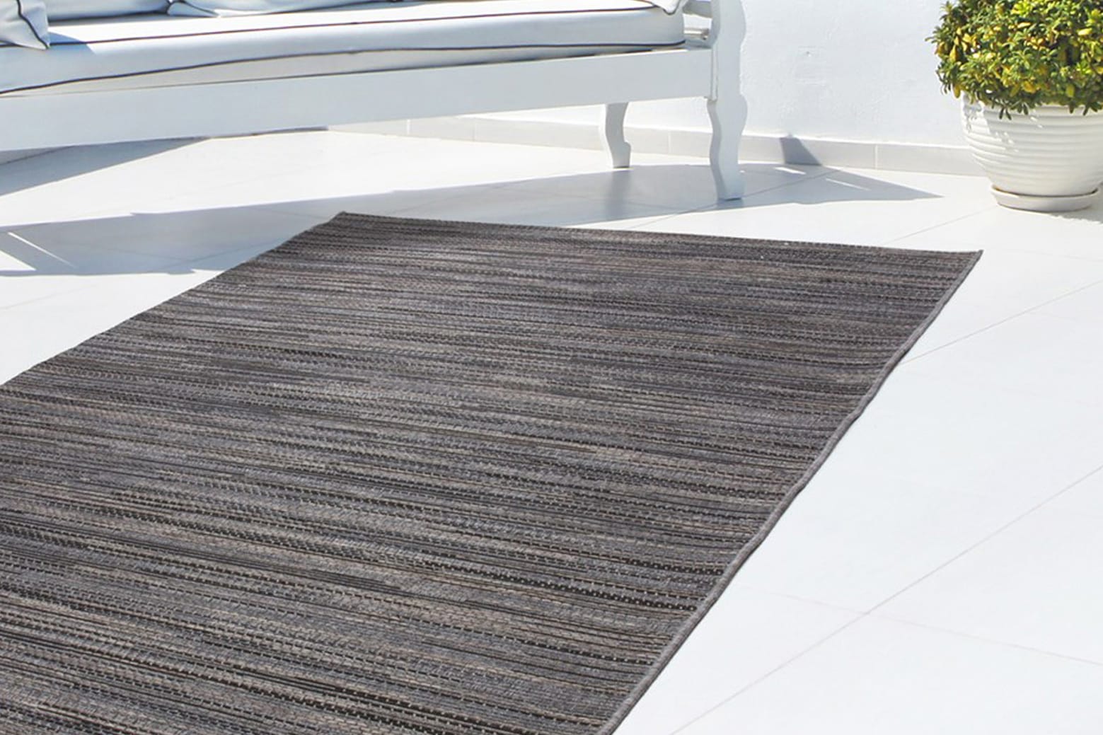 calo-deluxe Teppich »Perugia 1020«, rechteckig, 7 mm Höhe, In- und Outdoor geeignet, Wohnzimmer