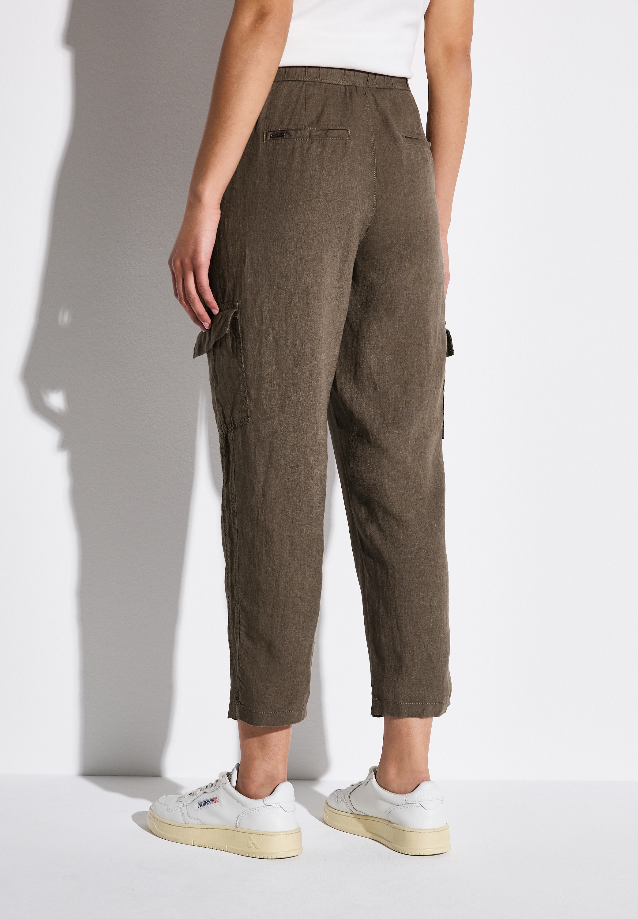 STREET ONE Leinenhose »Style BONNY«, im Cargo-Look