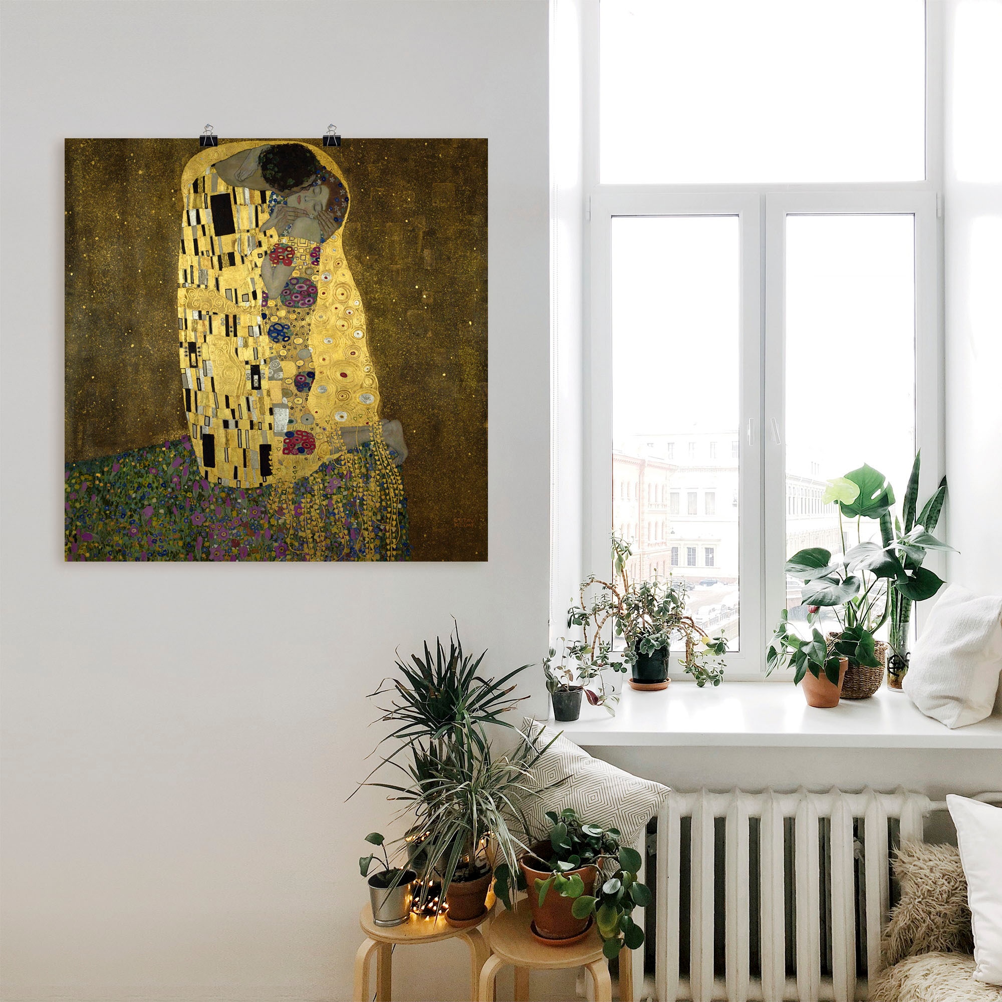 Artland Wandbild »Der Kuss«, Paar, (1 St.), als Leinwandbild, Poster in verschied. Grössen