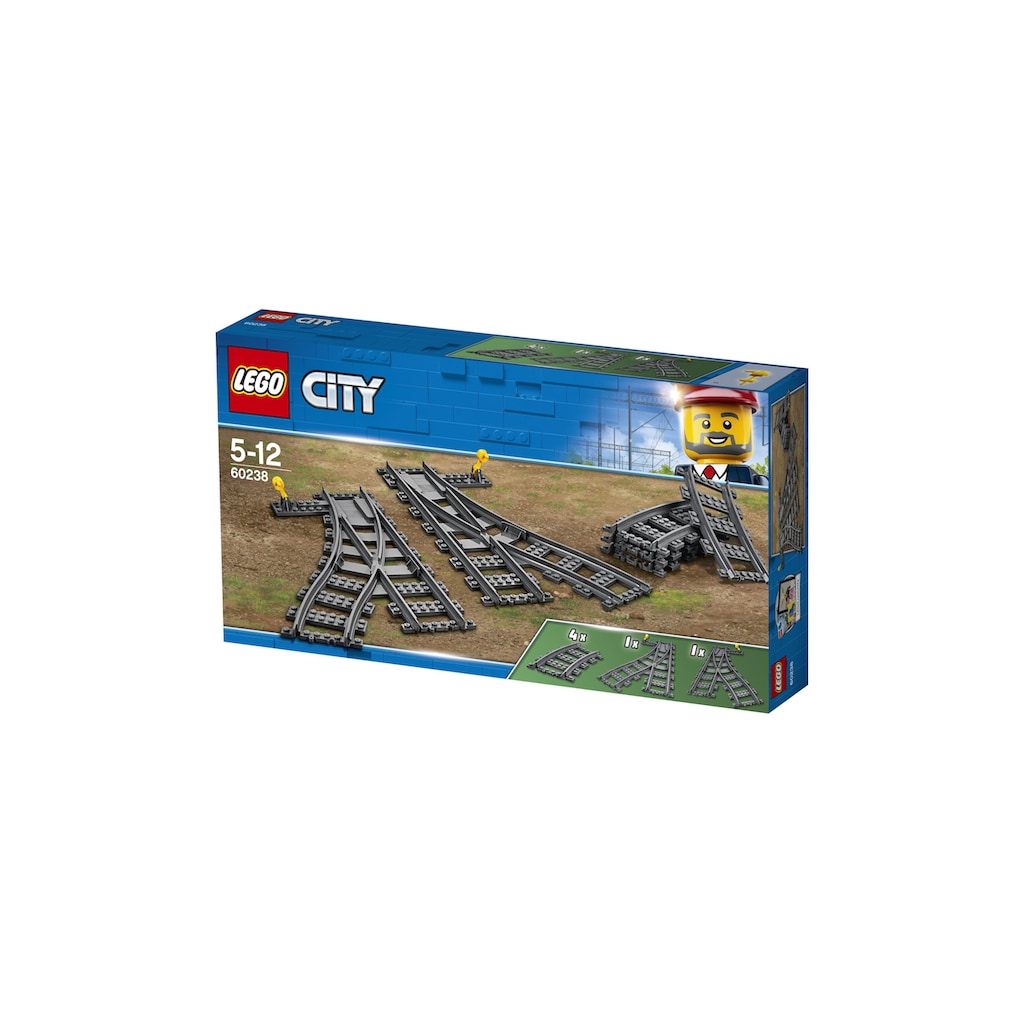 LEGO® Konstruktionsspielsteine »Weichen 60238«