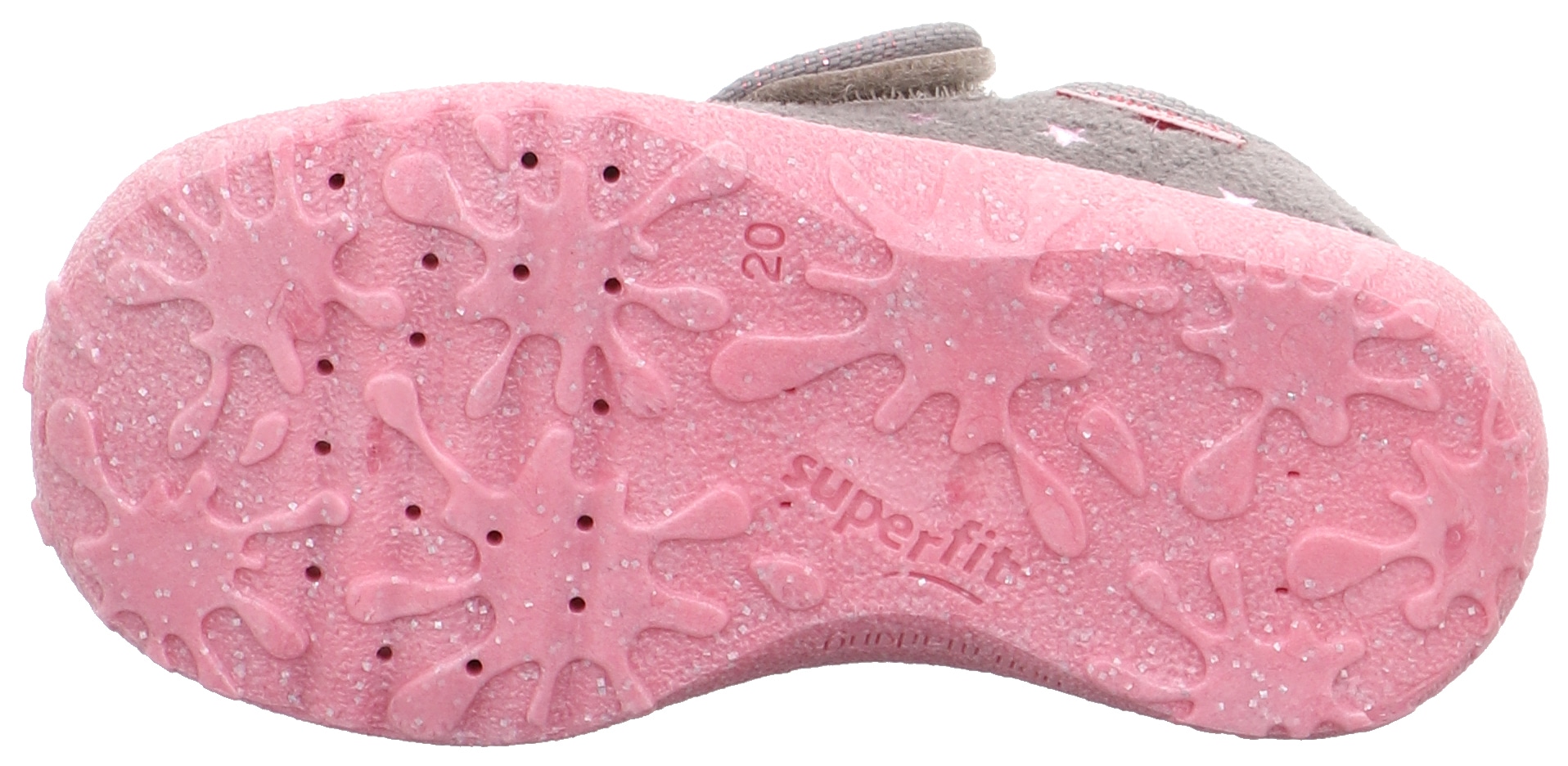 Superfit Hausschuh »SPOTTY WMS: Mittel«, Klettschuh, Kindergarten Schuh mit Motiv, Grössenschablone zum Download