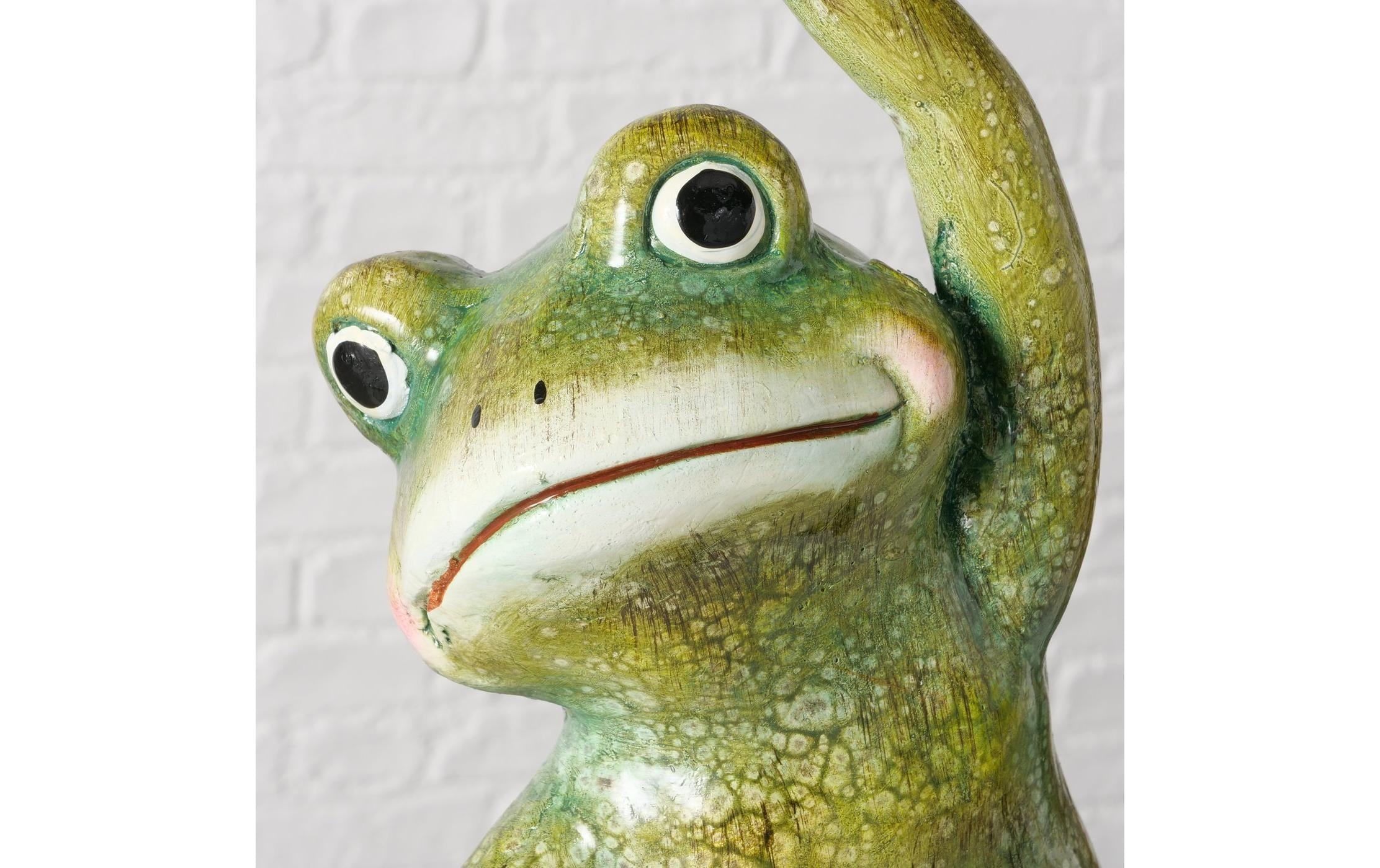 BOLTZE Dekofigur »Yoga Frosch 35 cm«
