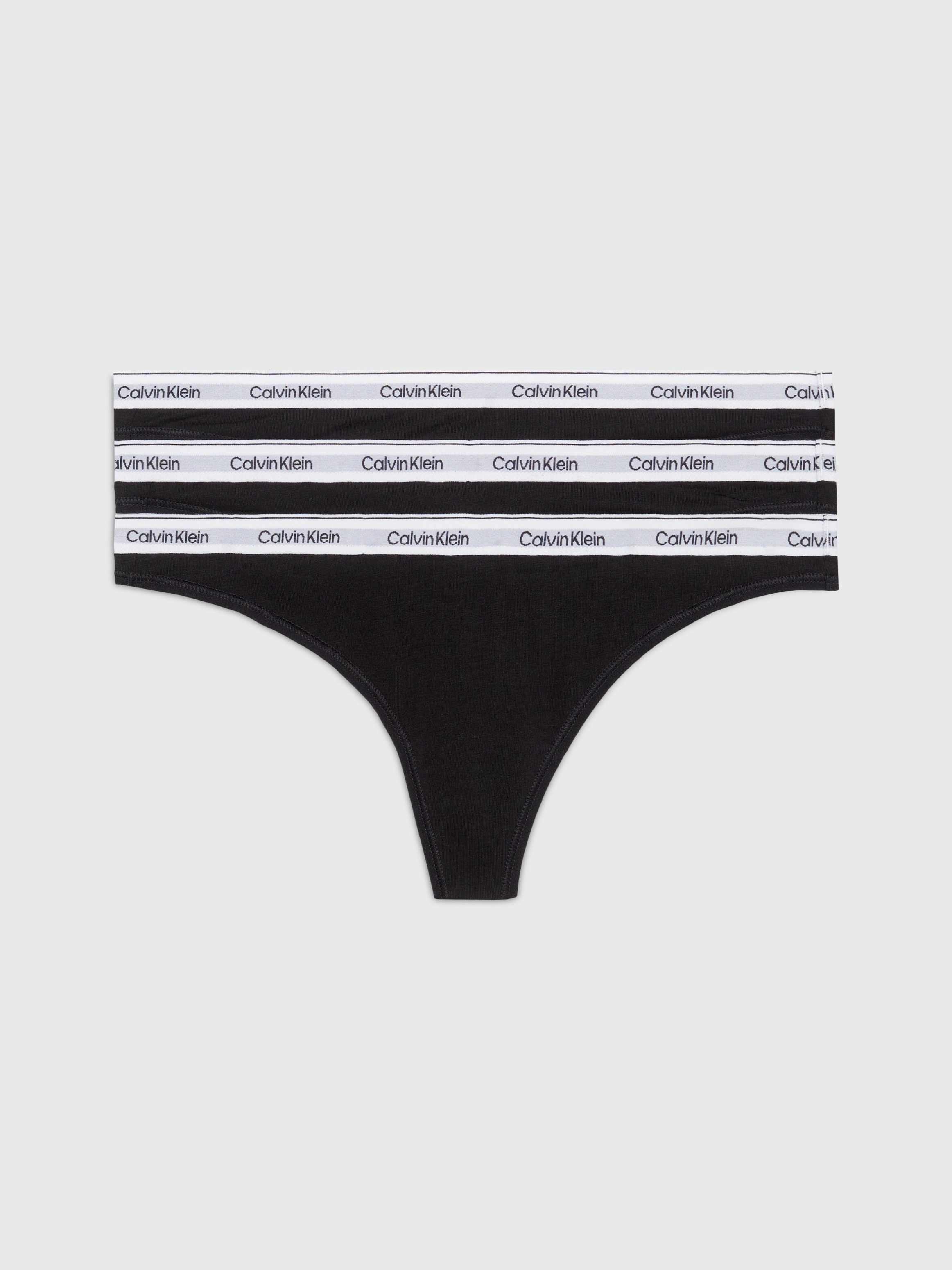 Calvin Klein Underwear Tanga »3 PACK THONG (LOW-RISE)« 3 Stk. String low waist mit Logobund