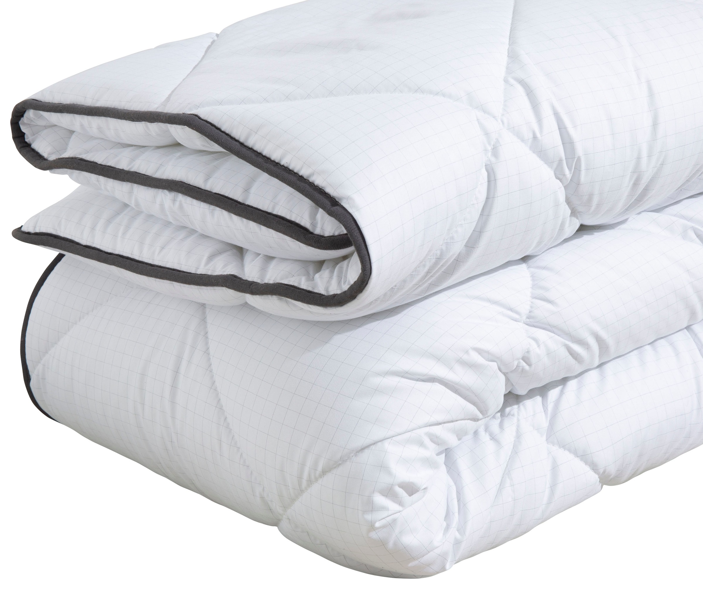 Home affaire Microfaserbettdecke »Murau, Bettdecke 135x200 cm, 155x220 cm mit antistatischer Wirkung«, warm, Füllung Polyester, Bezug Microfaser Carbon, (1 St.), Bettdecken, Sommer, Winter, 4-JZB, Decke mit Blauen Engel zertifiziert