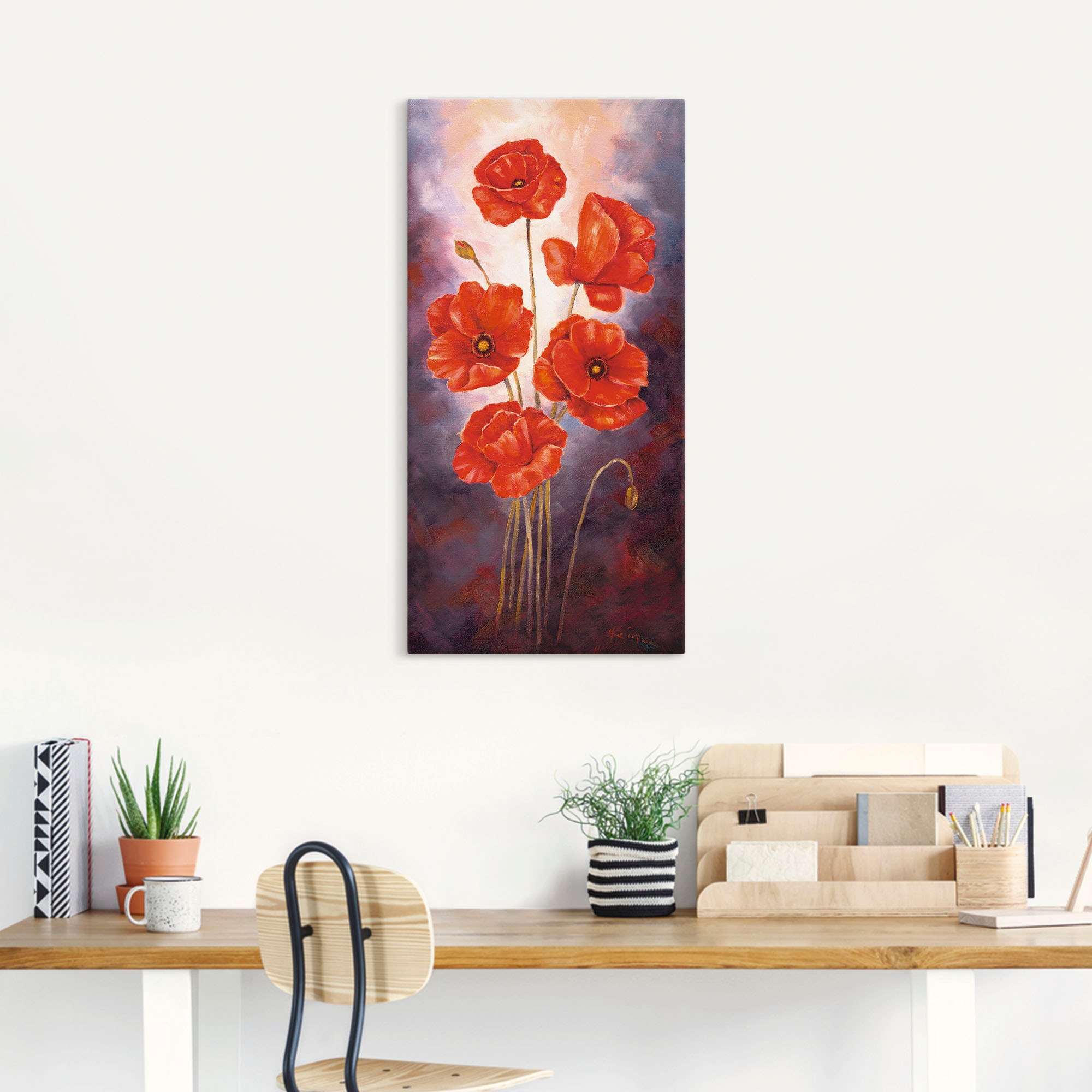 Artland Wandbild »Mohn V«, Blumen, (1 St.), als Leinwandbild, Poster in verschied. Grössen