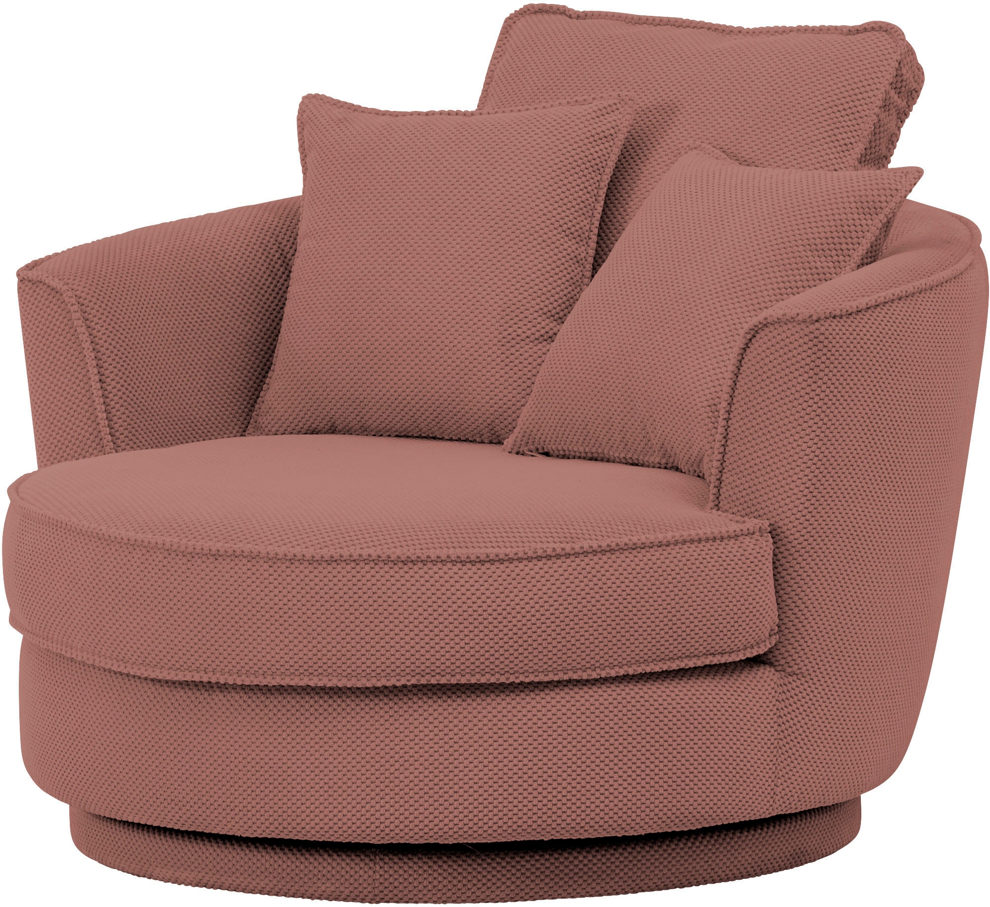 Leonique Drehsessel »MAISIE, Love Seat XXL, Lese-Sessel BIG-«, Sessel in MEGA CORD u. Web-Velours, 360 Grad drehbar