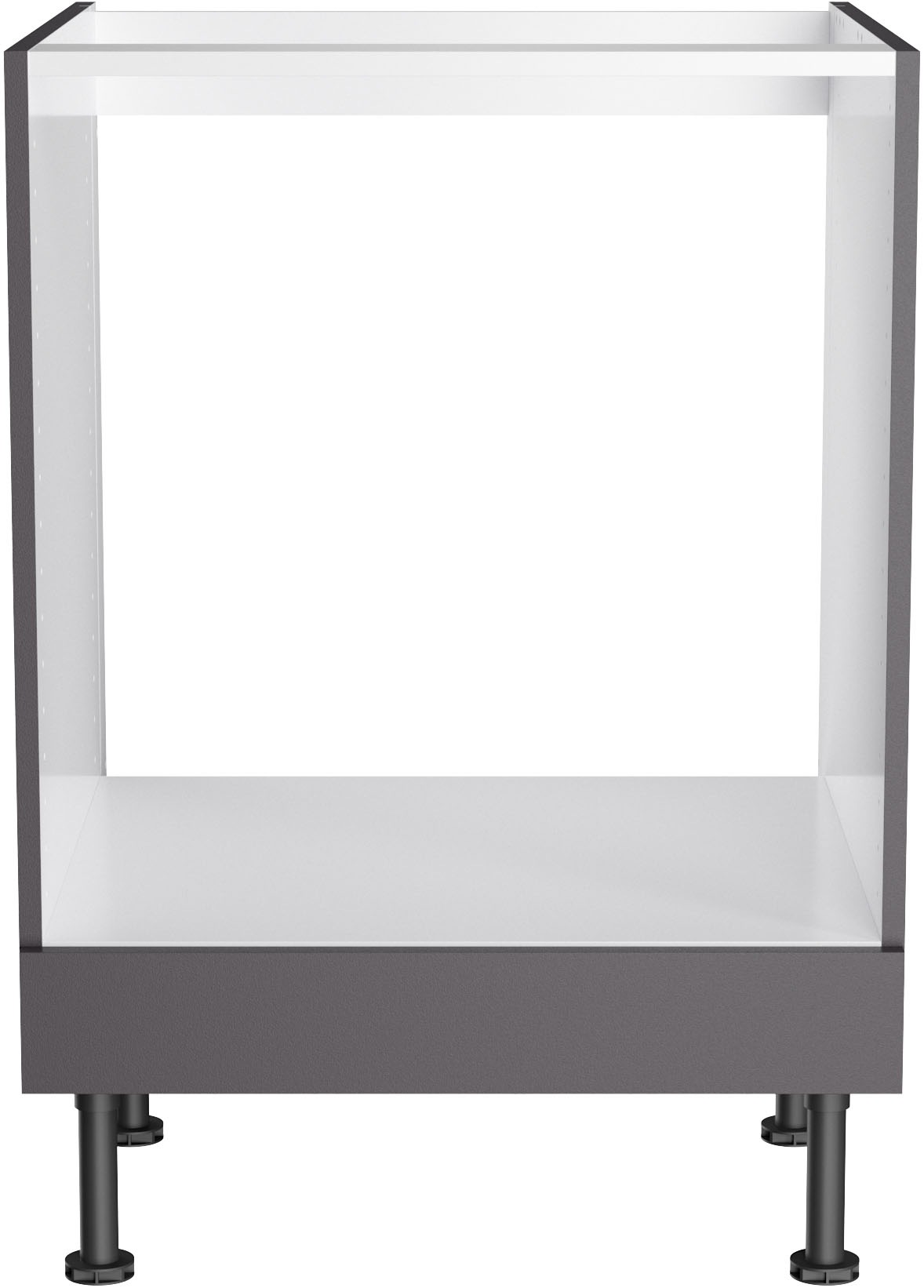 KOCHSTATION Herdumbauschrank "KS-Paula" 60 cm breit, 87 cm hoch, mit 1 festen Blende