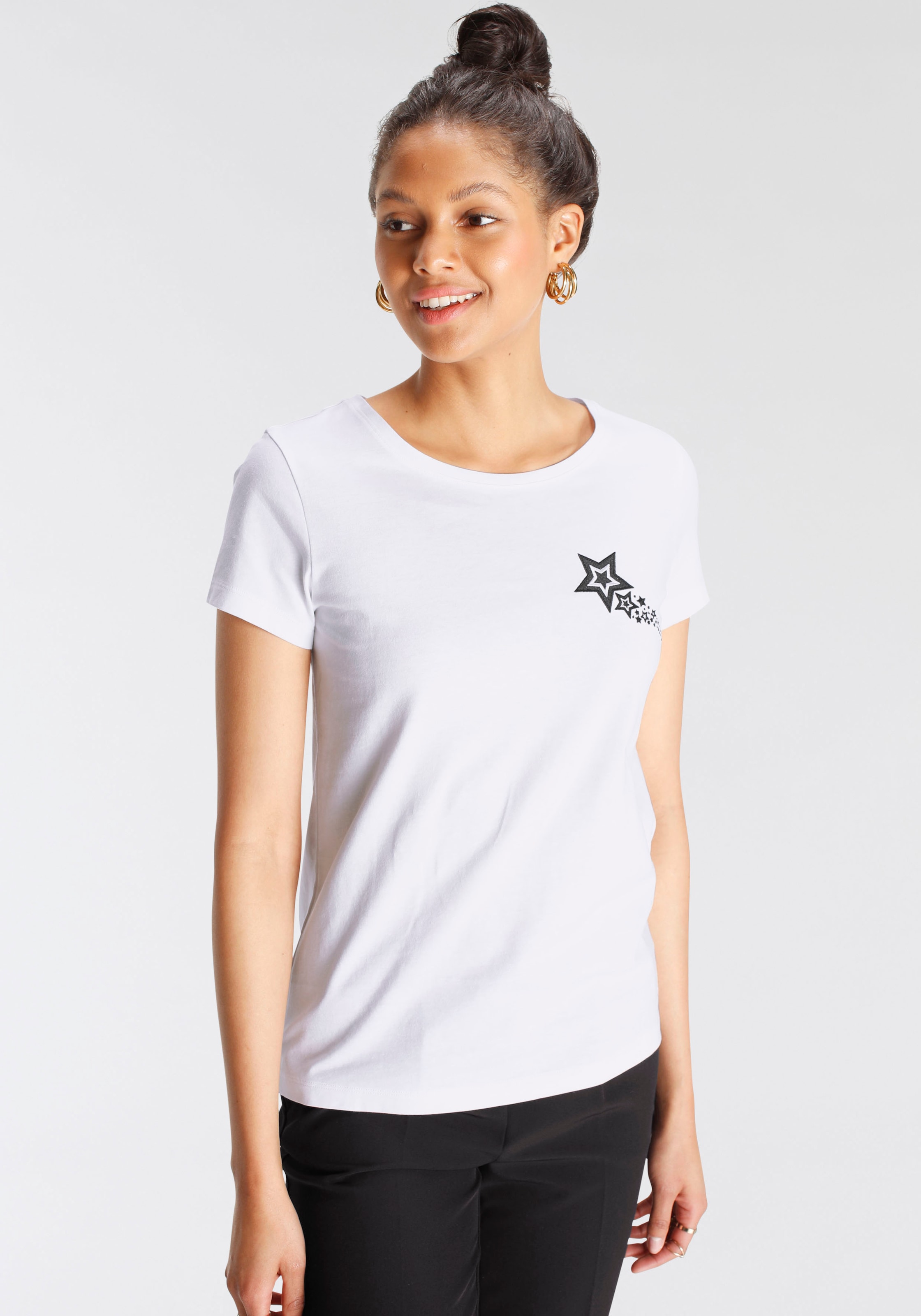 AJC T-Shirt, bestellen Schweiz bei mit online Jelmoli-Versand Stickerei