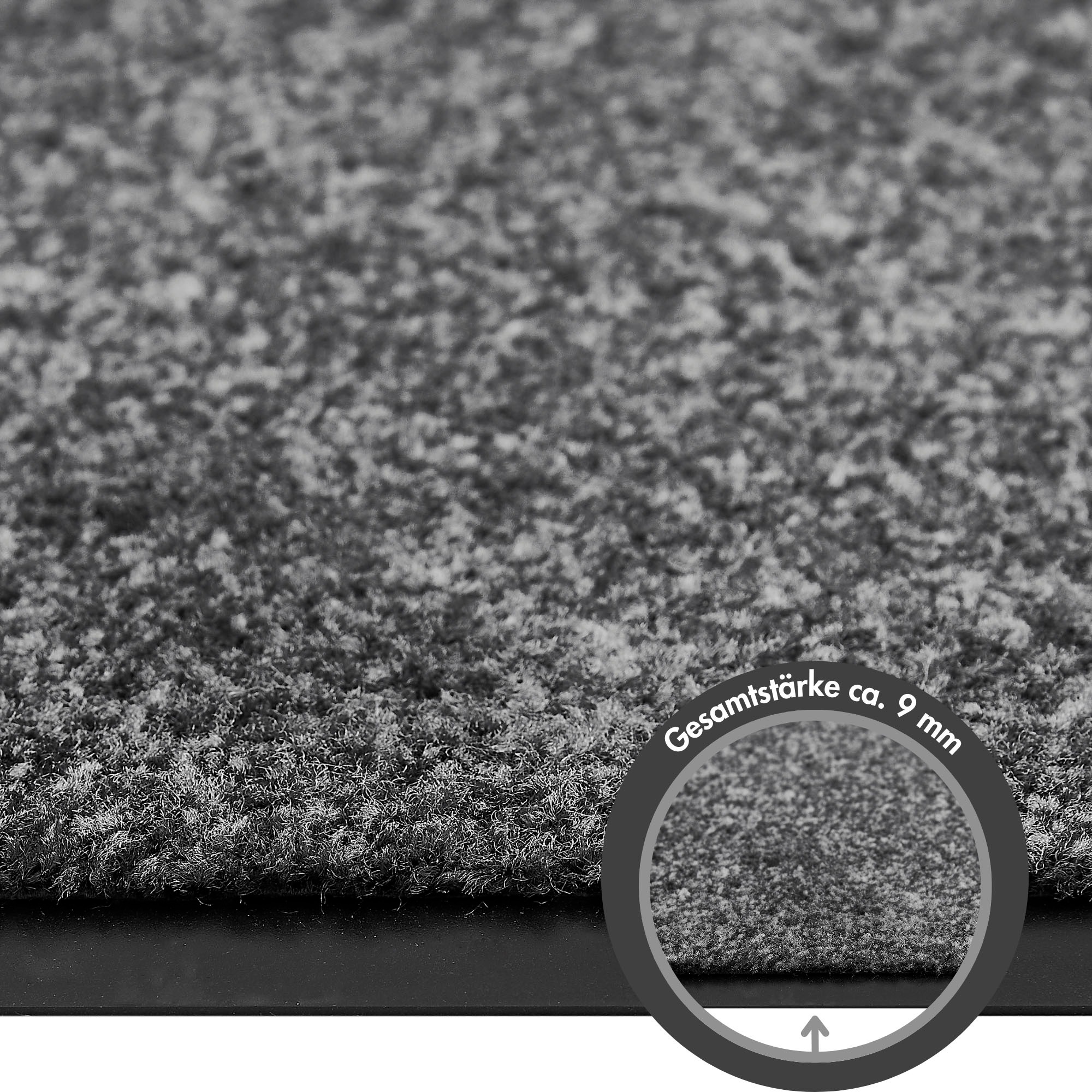 my home Fussmatte »Fresh Step, Made in Belgium«, rechteckig, 7 mm Höhe, für den Eingangsbereich, Uni-Farben, rutschhemmend, robust, waschbar