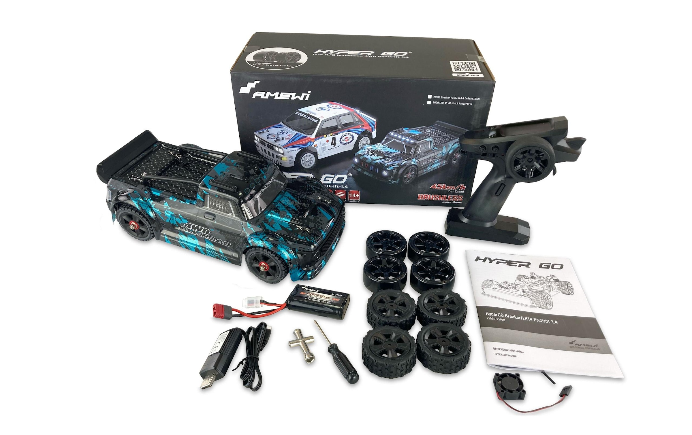 Amewi RC-Auto »Tourenwagen Hyper Go Breaker Prodrift 1,4 RTR,«