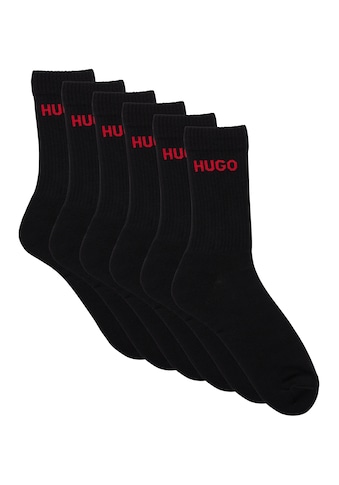 Socken »6P QS RIB LOGO CC«, (Packung, 6er Pack)