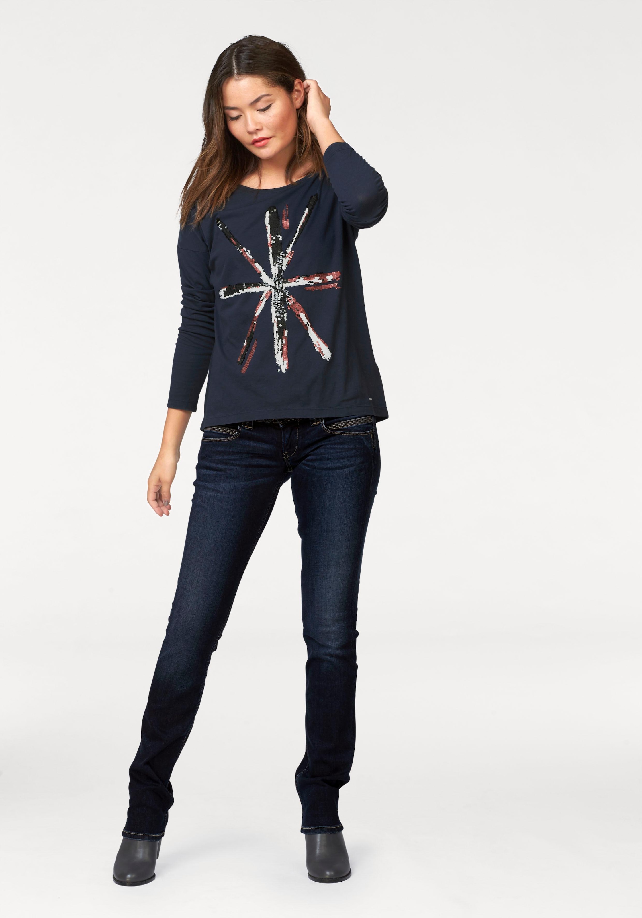 mit Schweiz Pepe »VENUS«, Jeans Regular-fit-Jeans online Badge bei Jelmoli-Versand bestellen